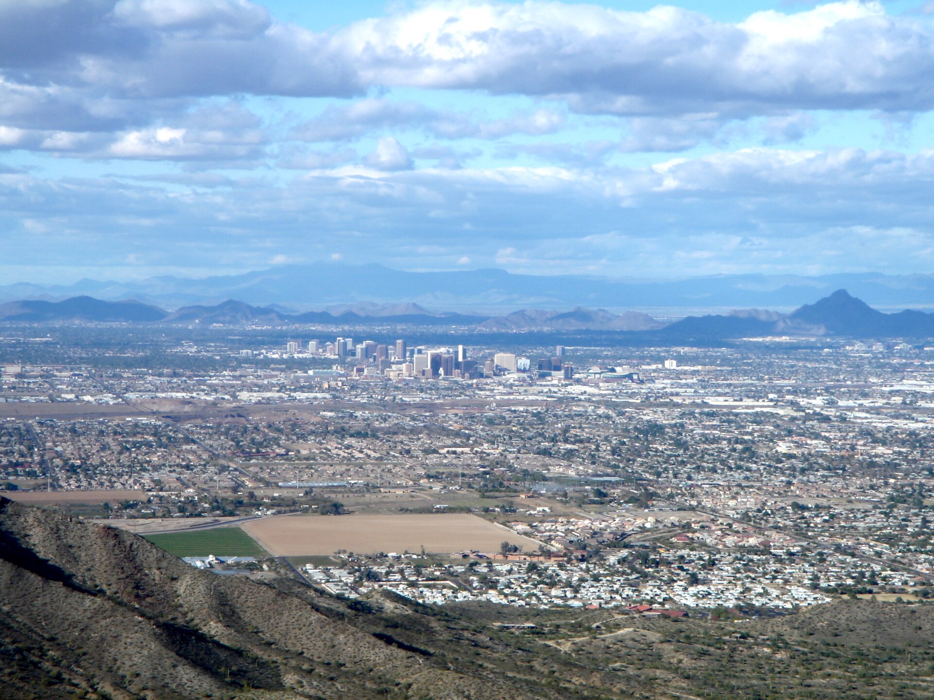 Phoenix, Arizona, viewed from South Mountain