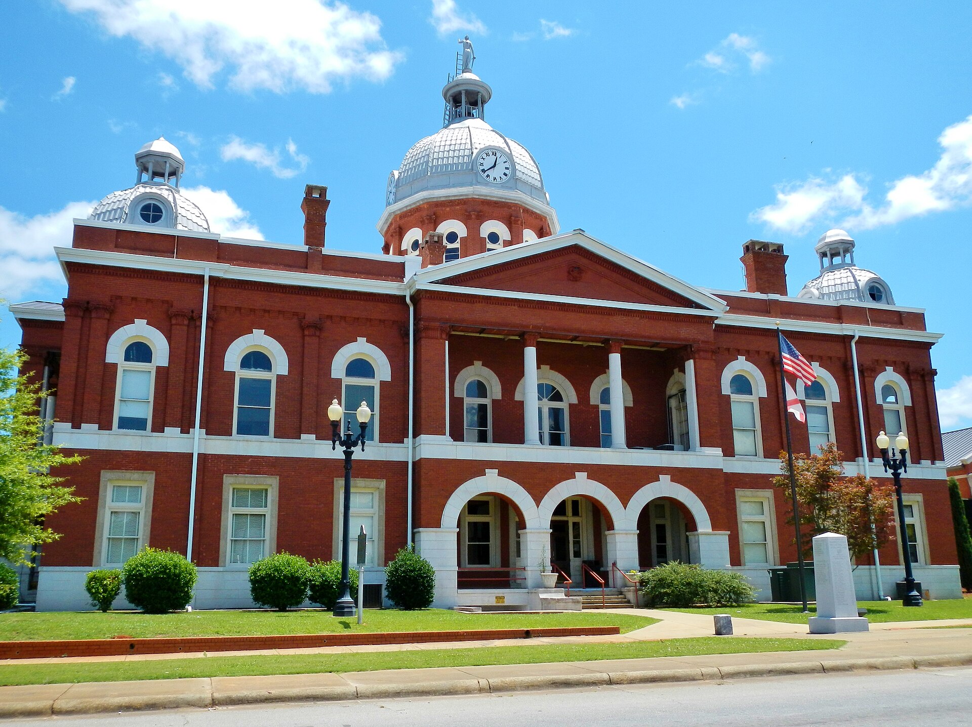 This is a photo of the Chambers County Courthouse in LaFayette, AL. — Alabama