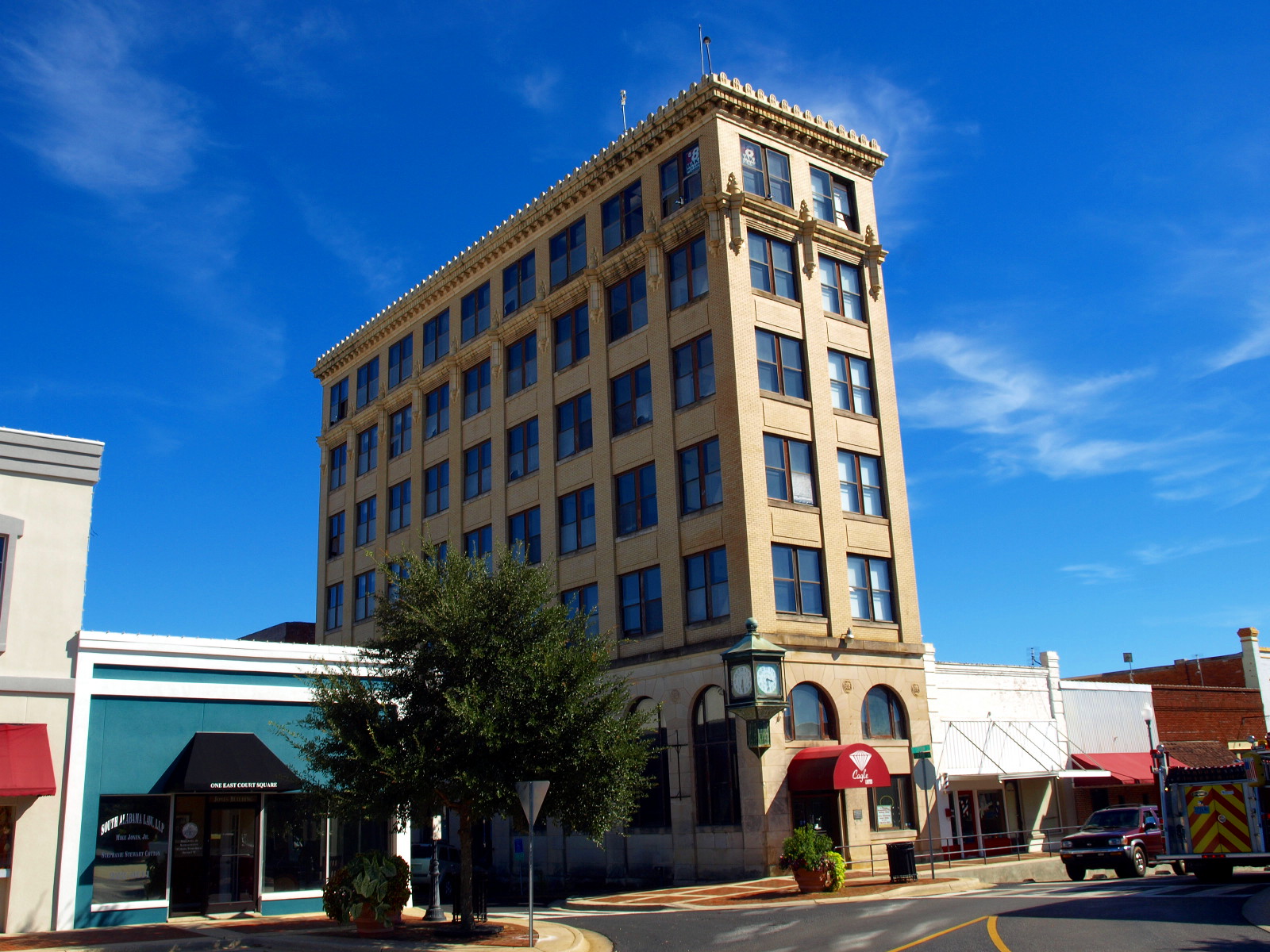 The First National Bank Building in Andalusia, Alabama, listed on the National Register of Historic Places