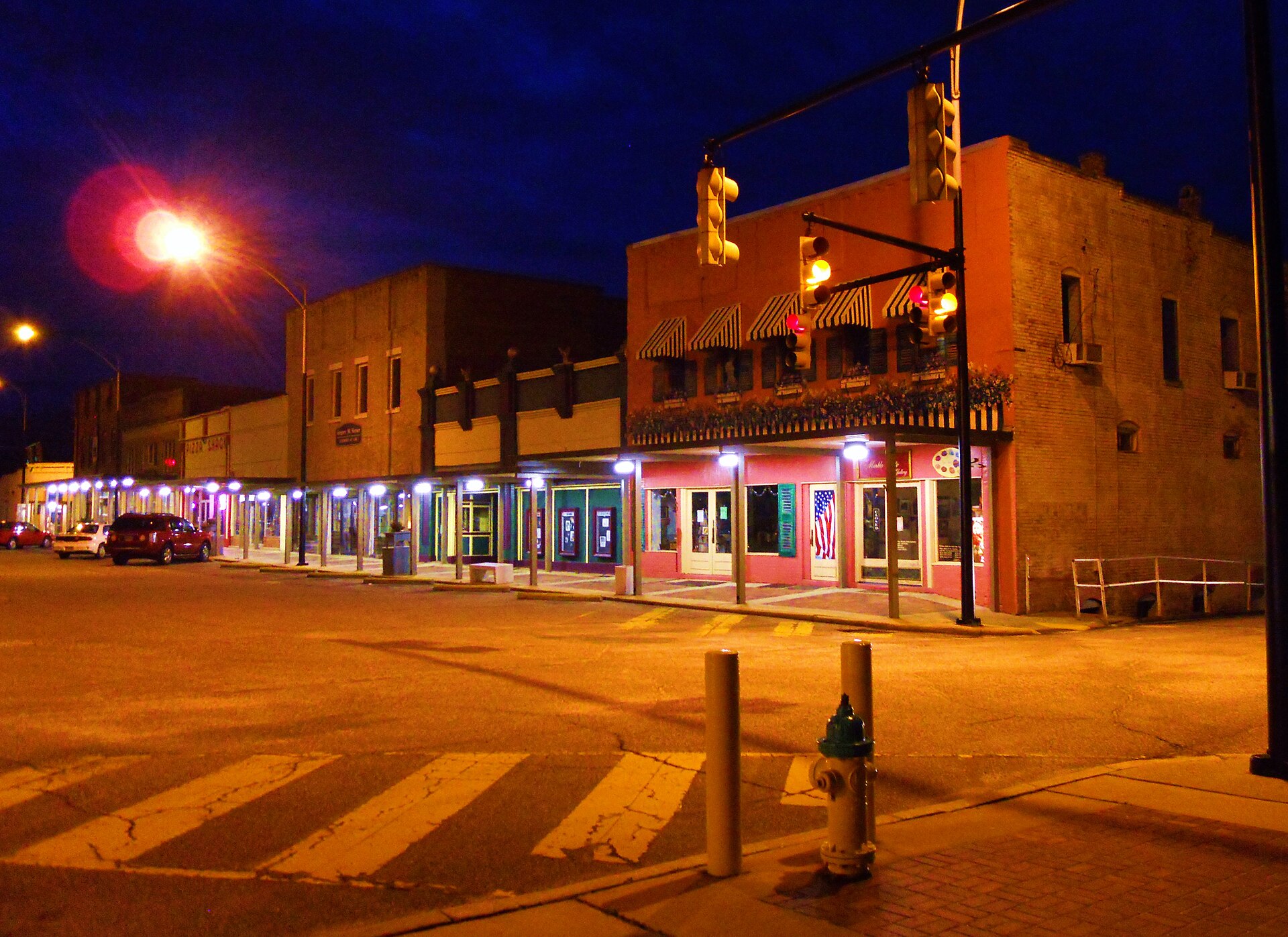 This is a photo of the Courthouse Square in Ashland, Alabama.