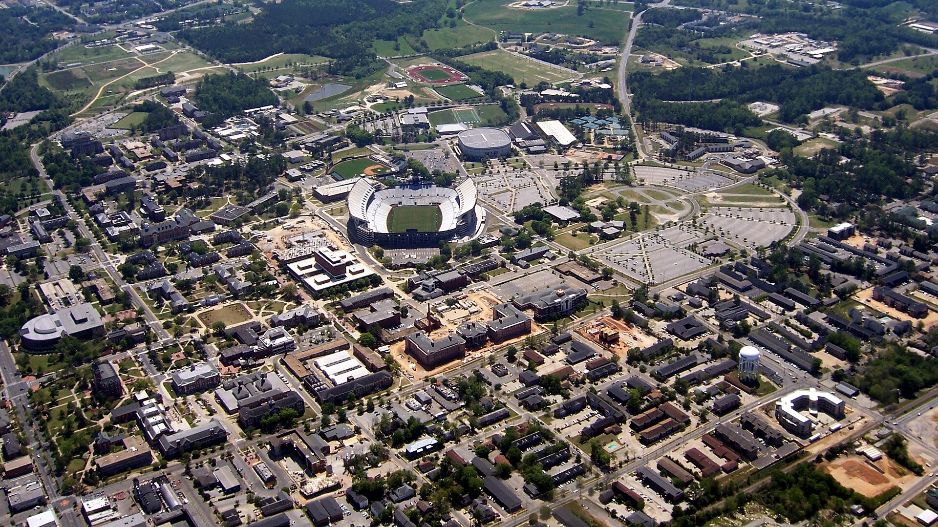 Campus of Auburn University in Auburn, Alabama