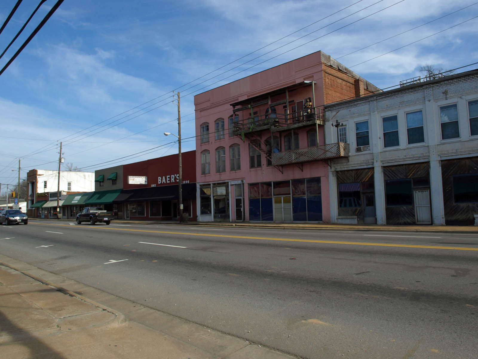 Buildings on Highway 31 in Calera, Alabama, part of the Calera Downtown Historic District