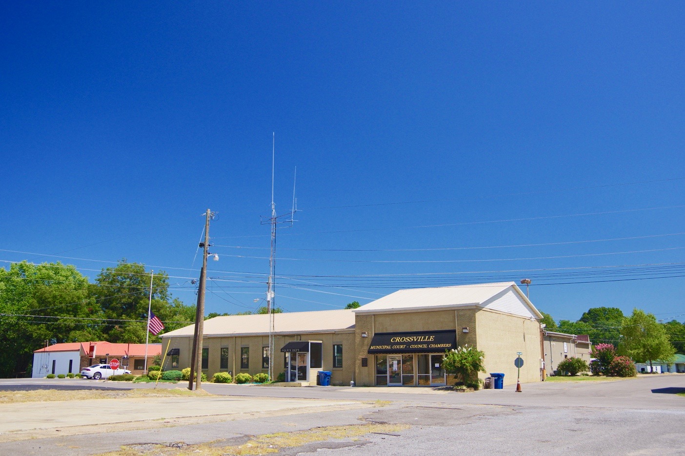 Town Hall and Municipal Court in Crossville, Alabama, United States.