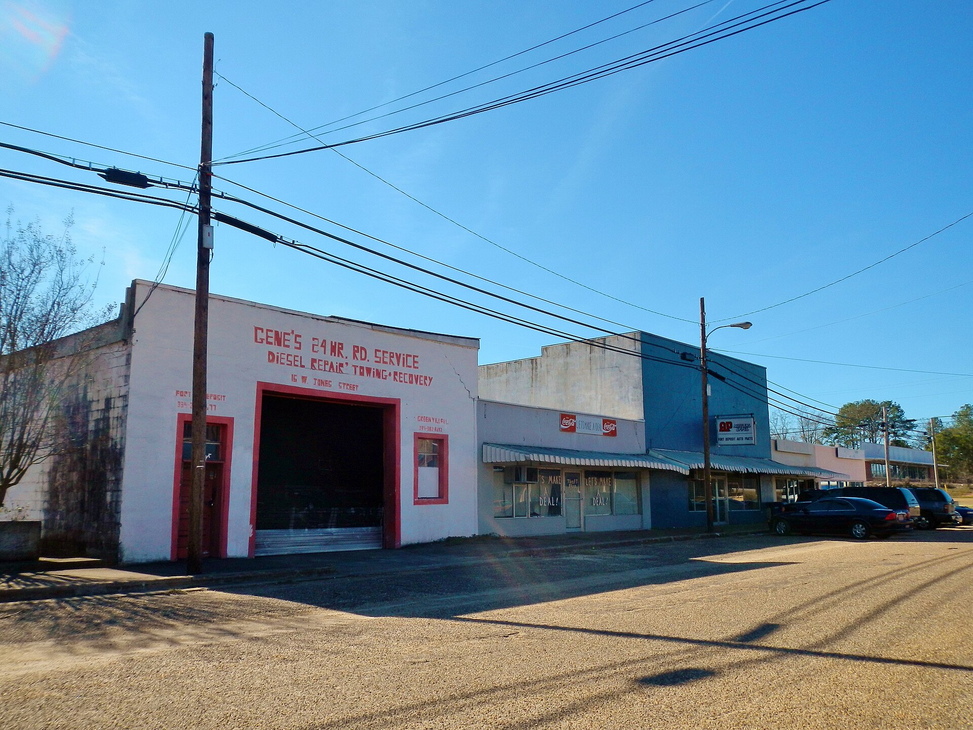 This is a photograph of Fort Deposit, Alabama in Lowndes County.
