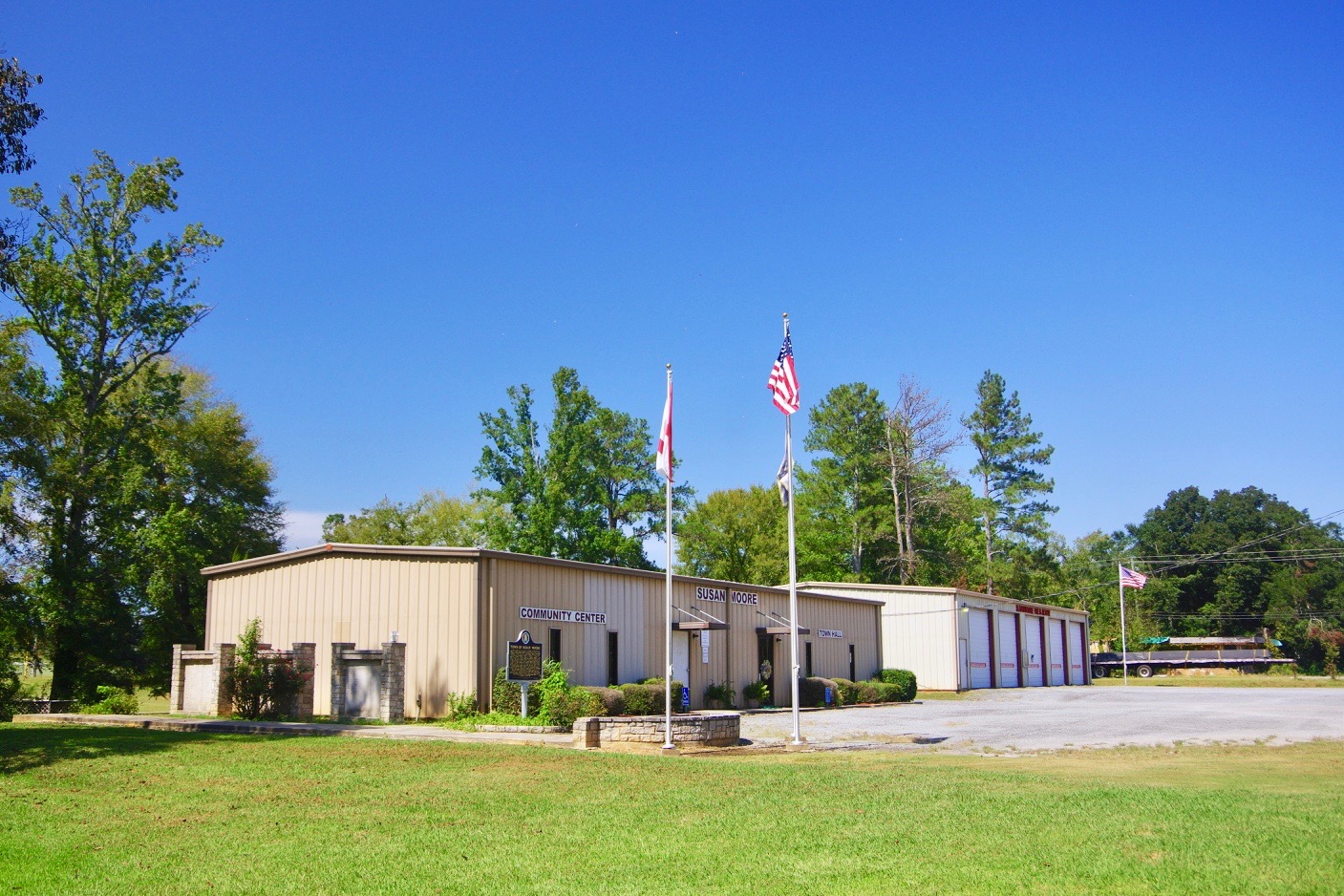 Town Hall and community center in Susan Moore, Alabama, United States.