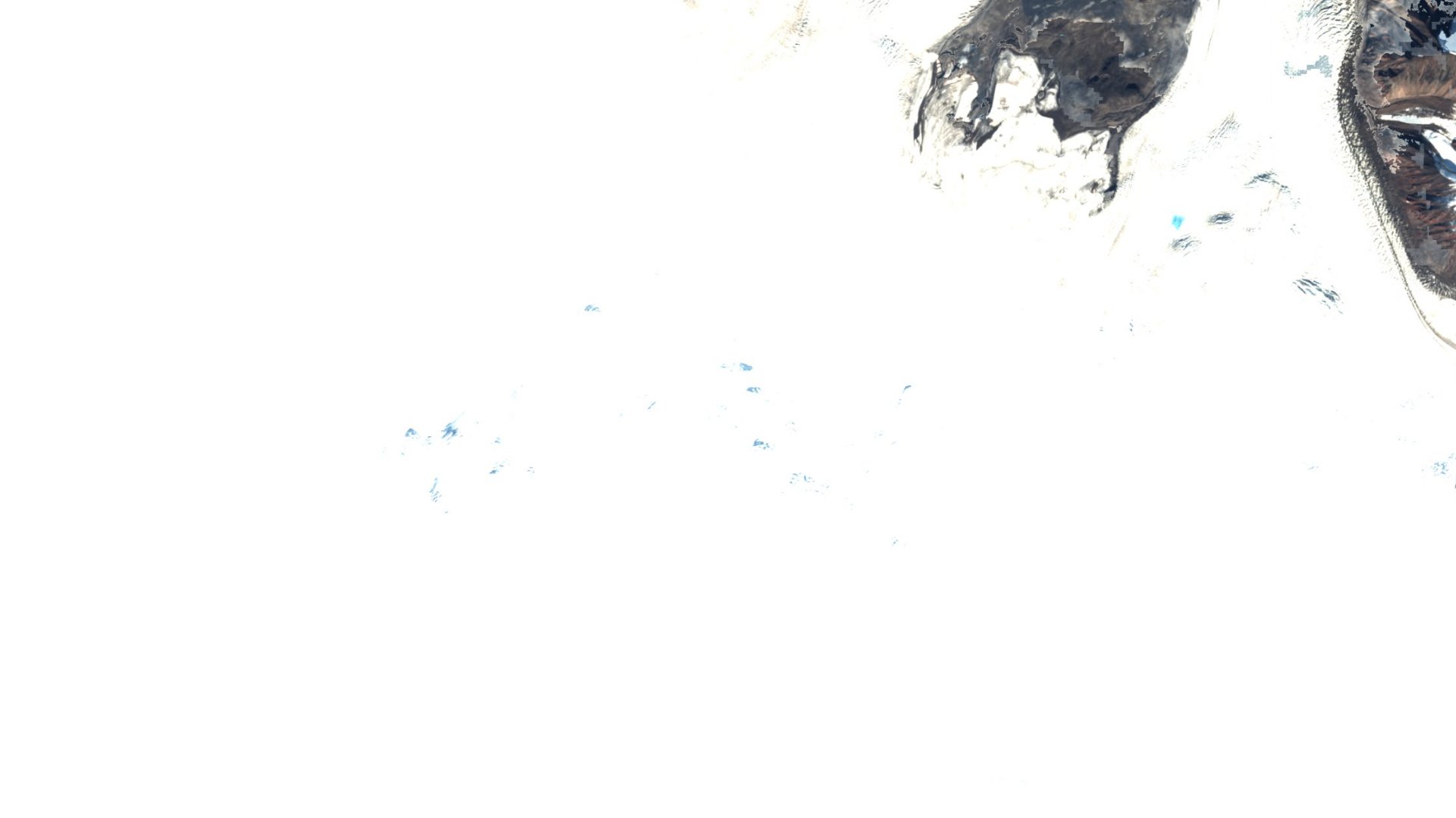 Satellite photograph of the landscape around Copper River Census Area, Alaska, captured in 2016