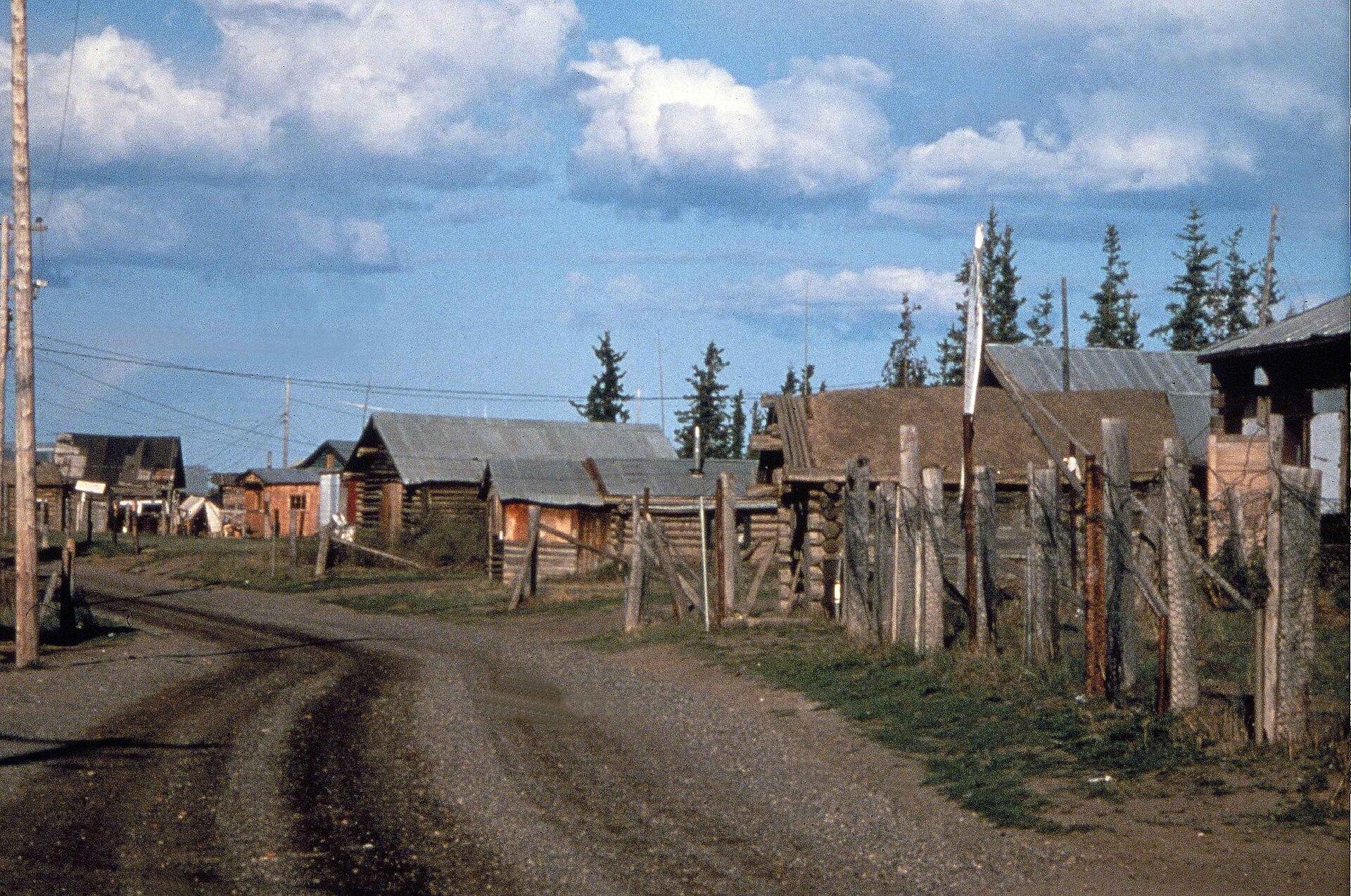 Fort Yukon village lies within the boundaries of the Yukon flats — Alaska