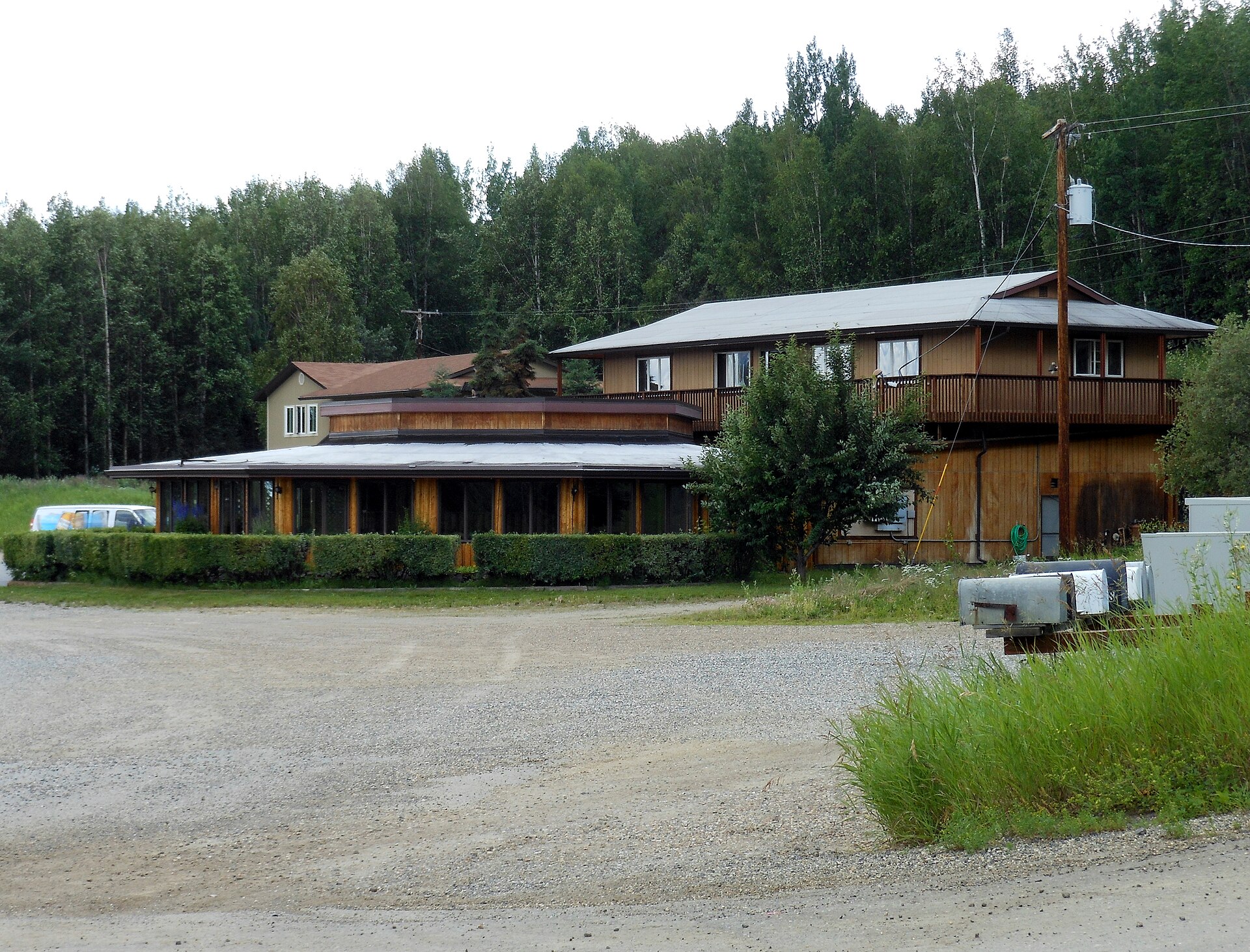 The Vallata, a restaurant located in the census-designated place boundaries of Goldstream, Alaska outside of Fairbanks.