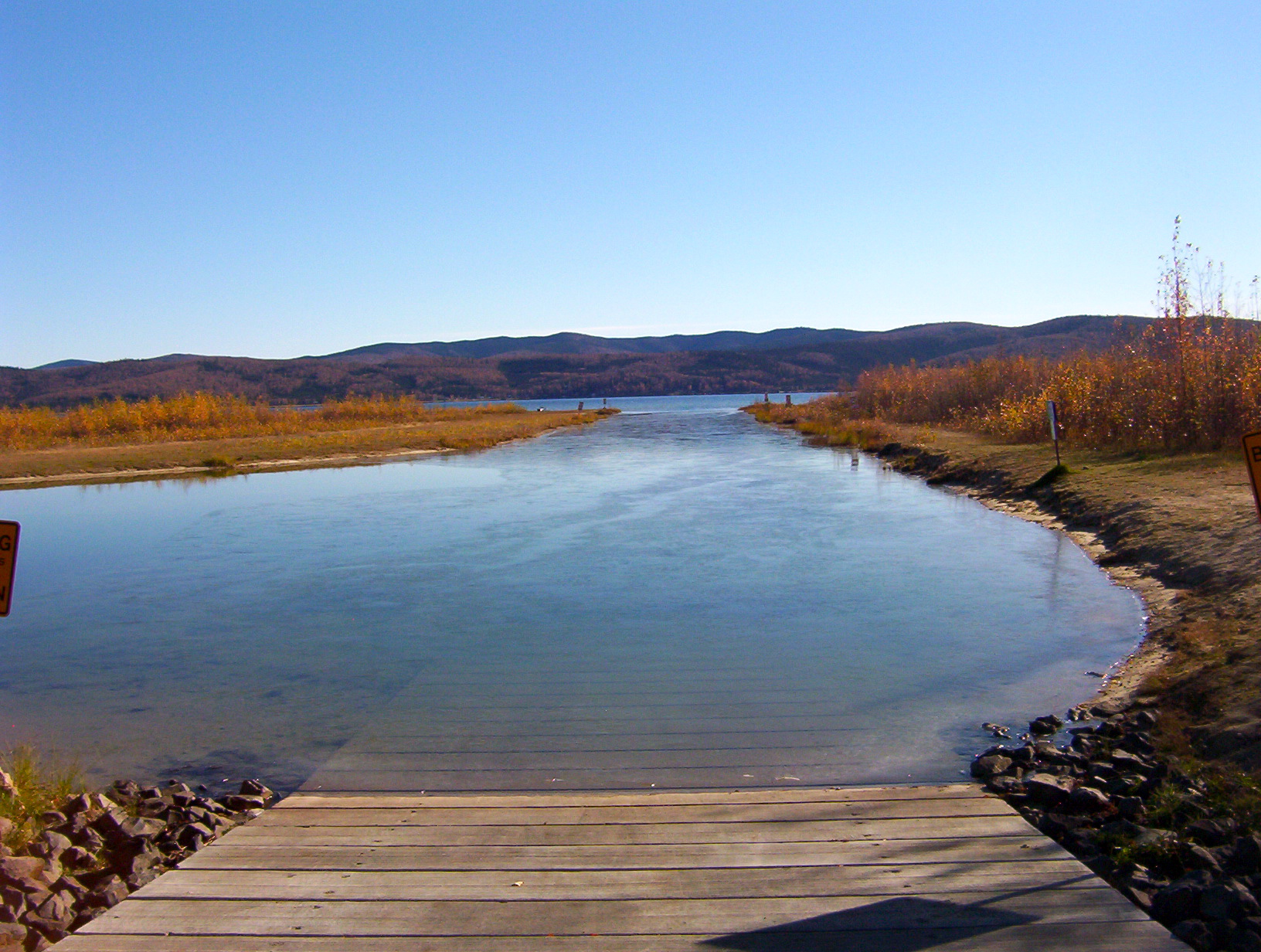 boat launch at Harding Lake, about 40 miles south of Fairbanks, Alaska — Harding-Birch Lakes, Alaska