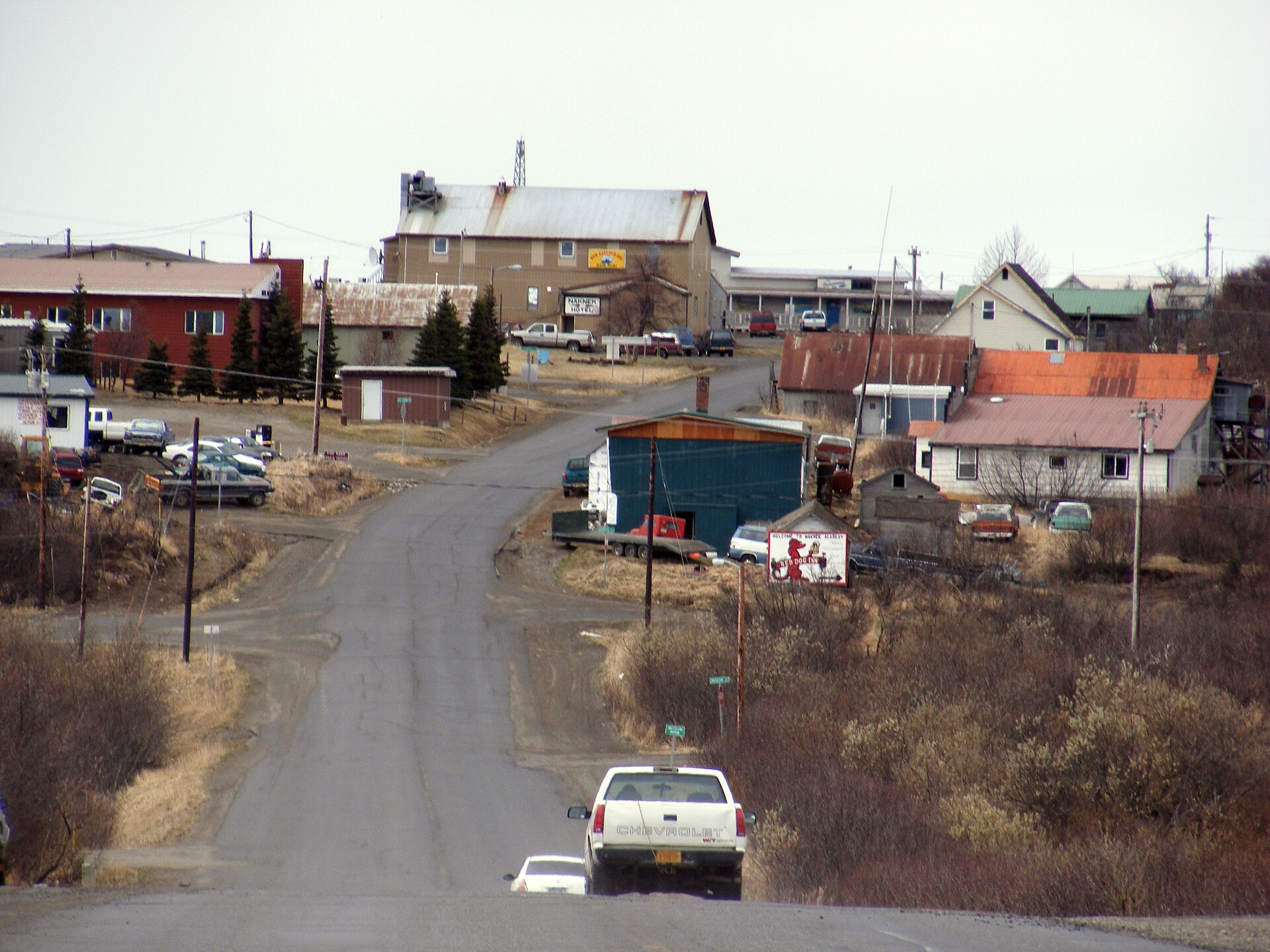 view of the town of Naknek, AK — Alaska