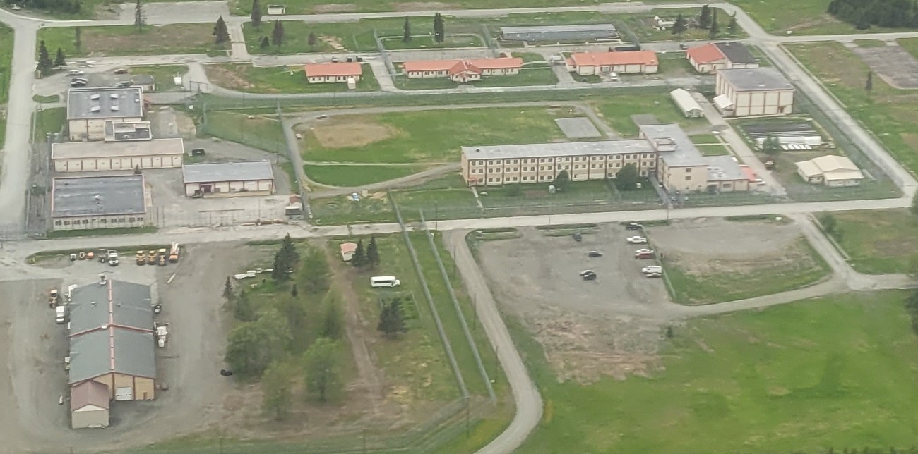 Wildwood Correctional Facility in Kenai, Alaska, aerial photo — Salamatof, Alaska