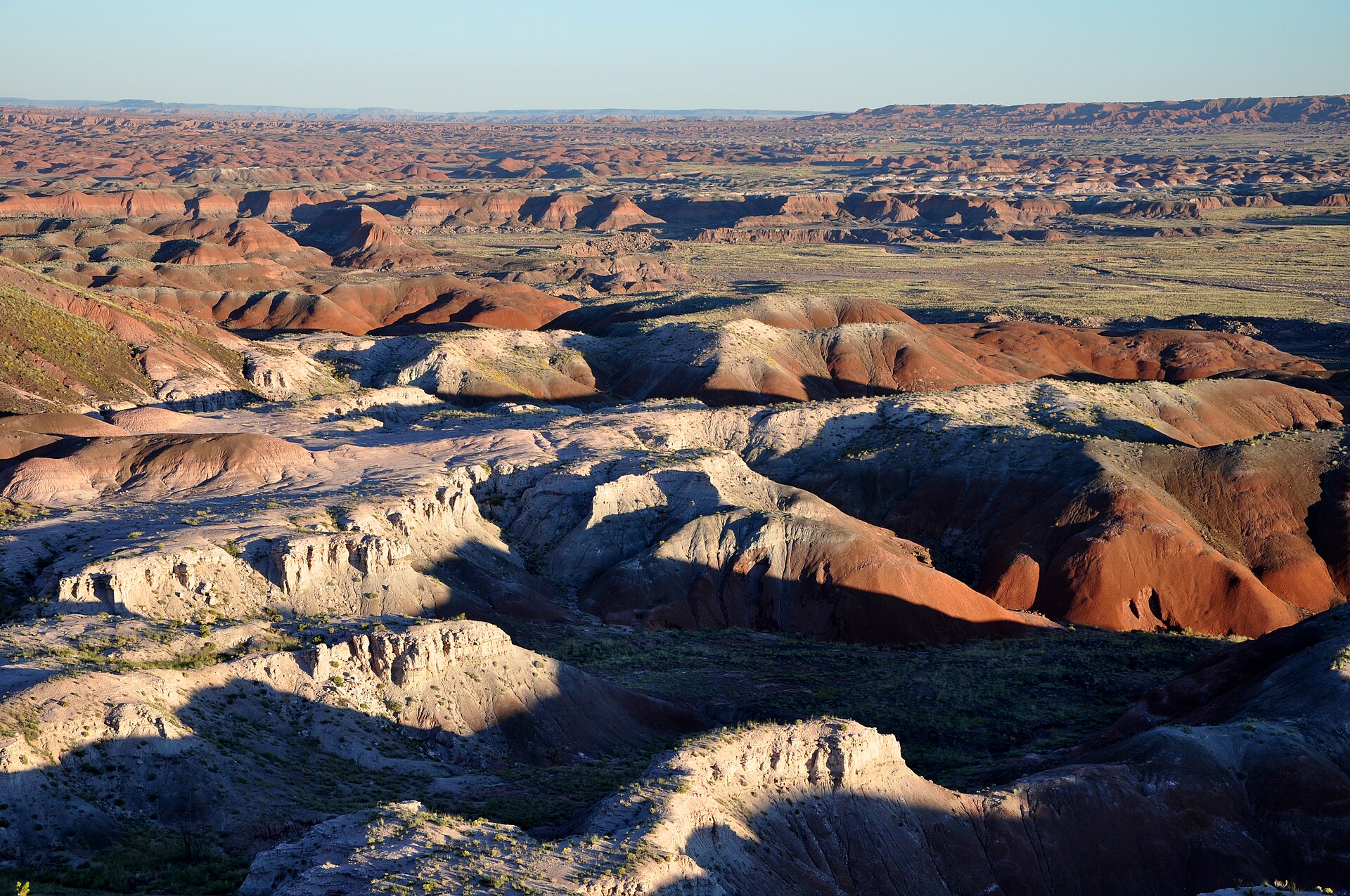 Painted Desert badlands as seen from Tawa Point in Petrified Forest National Park in northeastern Arizona, United States — Apache County, Arizona