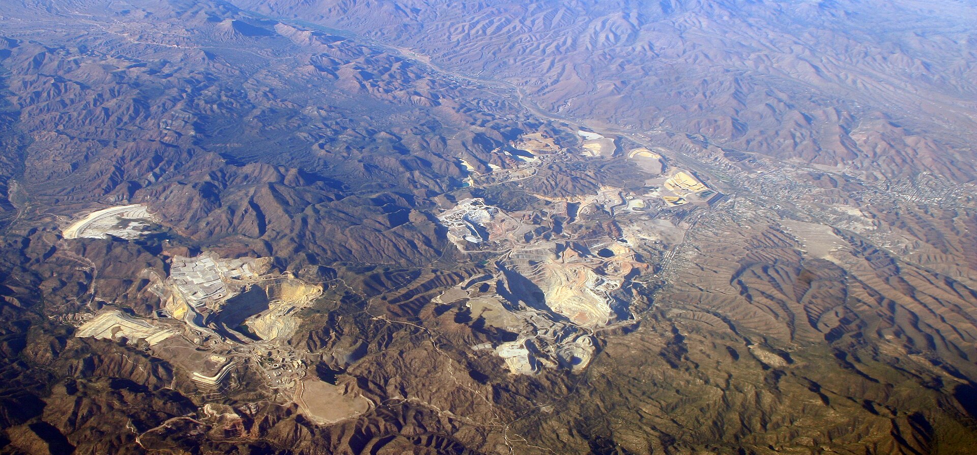 Panaroma of Inspiration (FMCG) & Miami (BHP) operations, Claypool & Miami, AZ, 2007 Miami-Inspiration Mining District — Arizona