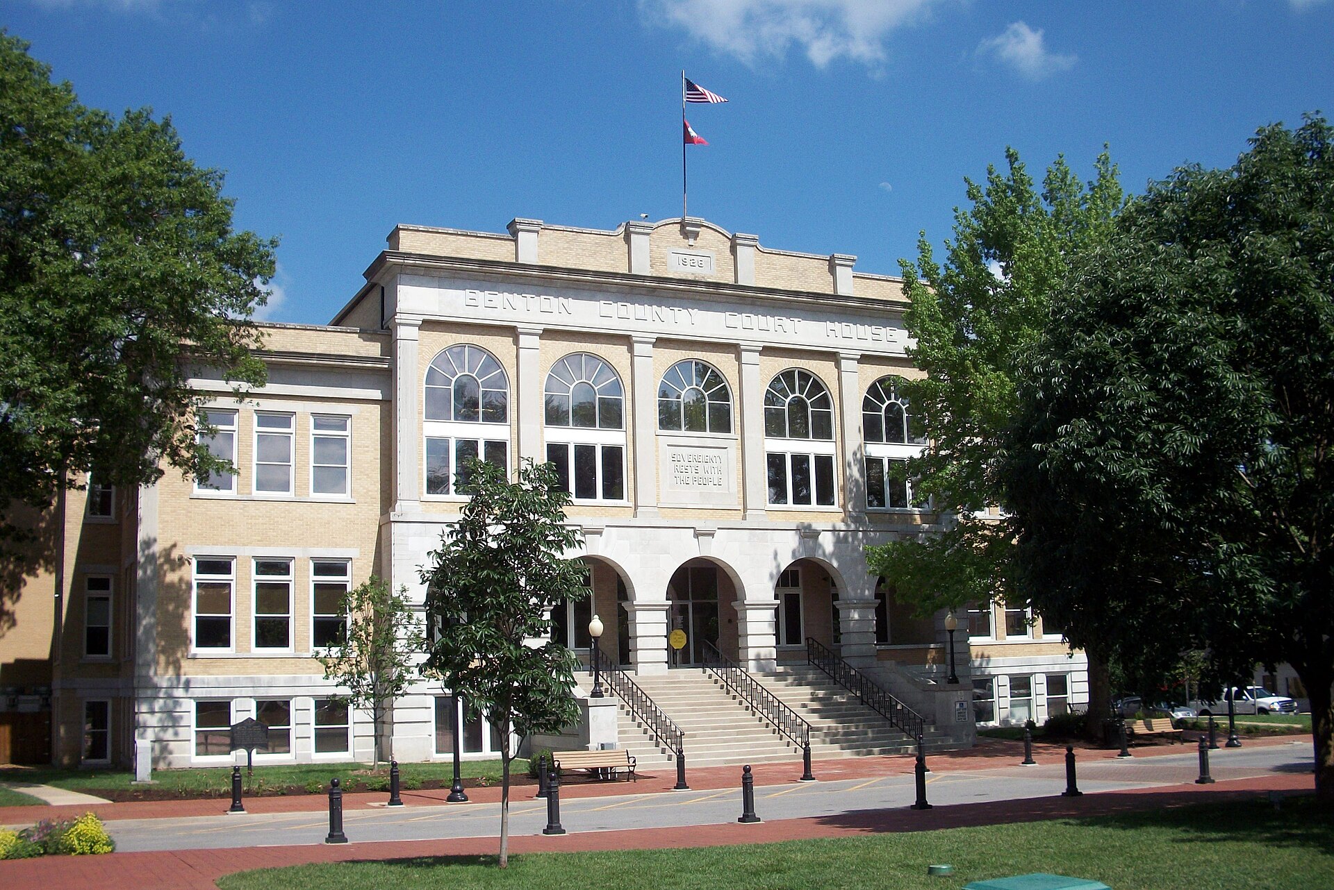 Benton County Courthouse, Bentonville, Arkansas. Located at 106 SE. A Street.