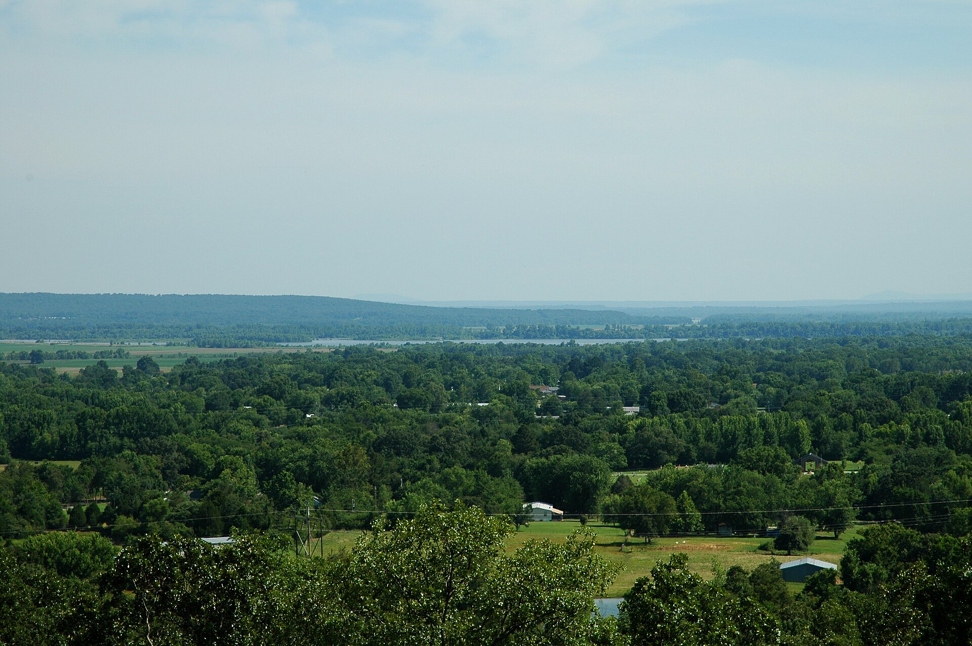 From flickr: The outskirts of Dyer and the river valley in the distance. — Arkansas