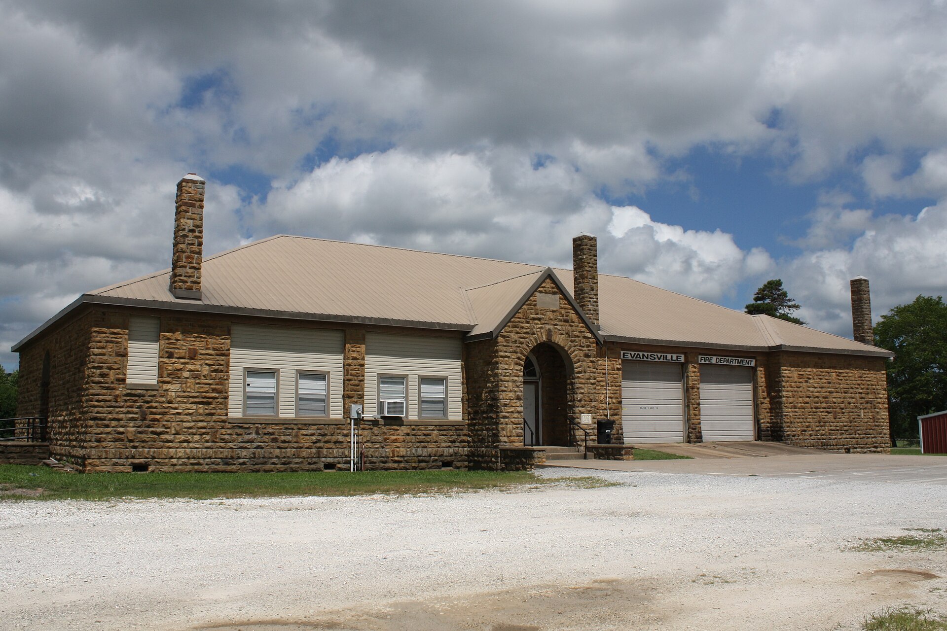 Evansville Fire House and Community Center in Evansville, Arkansas