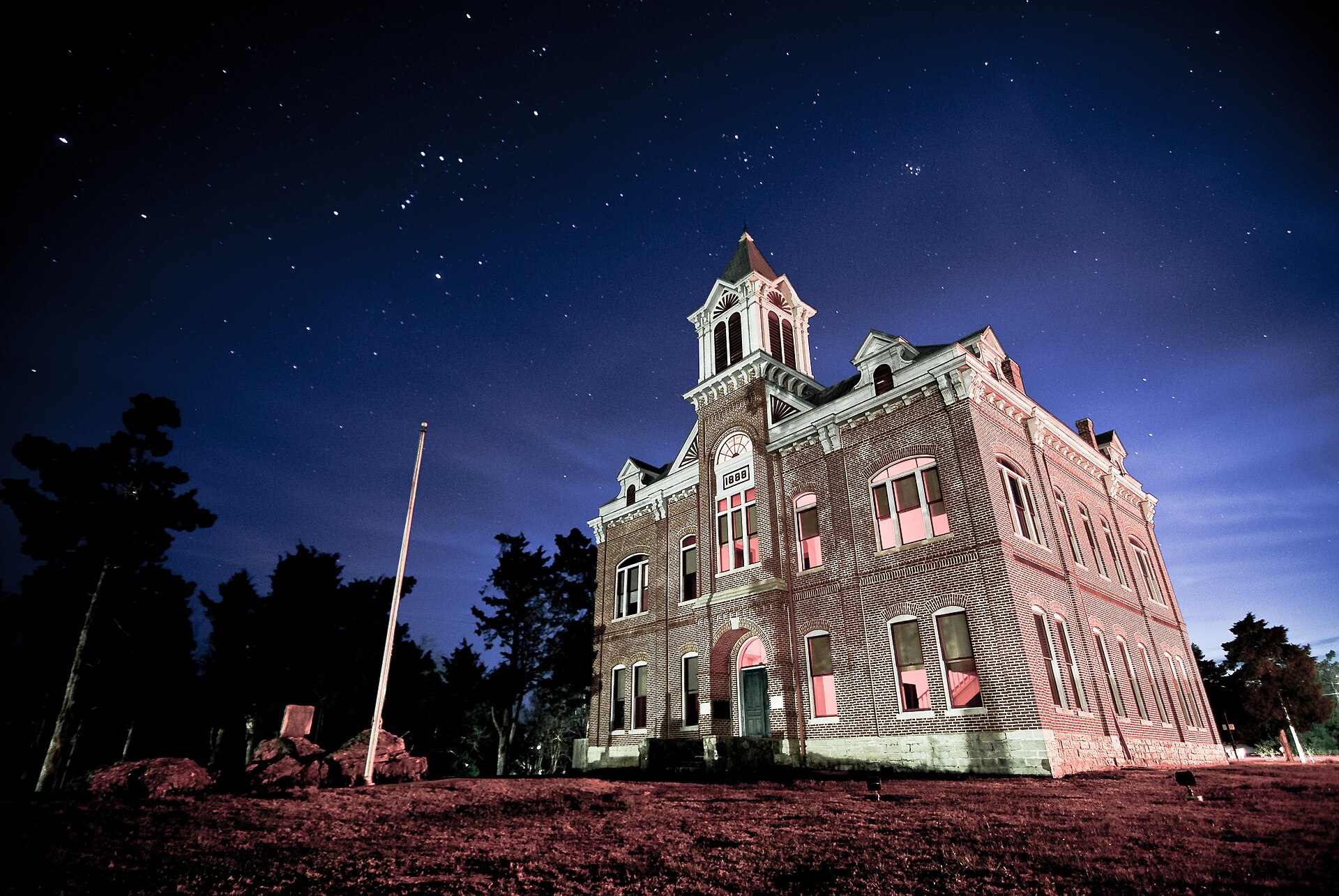 Photo of Powhatan Courthouse in Spring of 2011. — Arkansas
