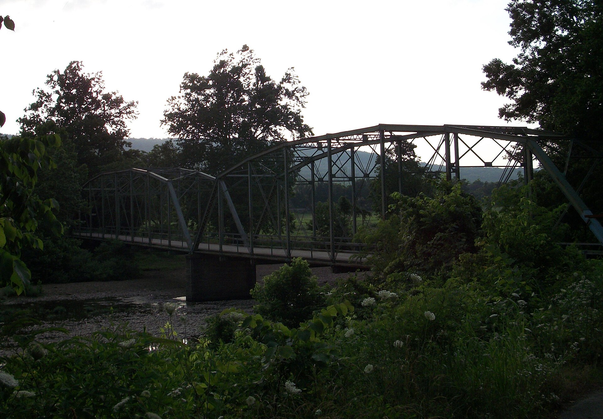 The Woolsey Bridge in Washington County, Arkansas. This image is taken facing north. — West Fork, Arkansas