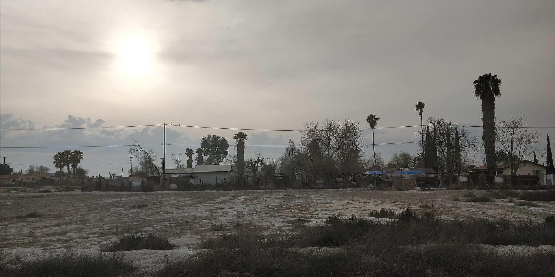 The sleepy town of Alpaugh, California as seen from a park on the North end of town. Taken March, 2018.