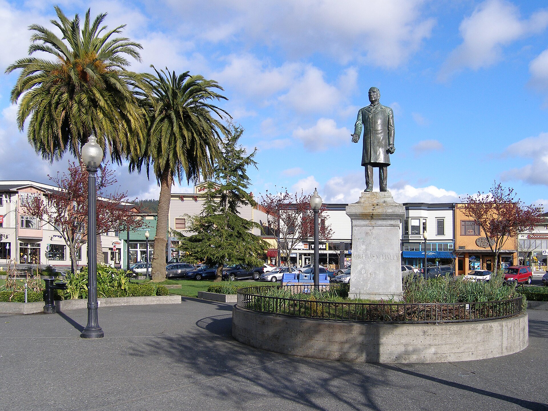 Statue of President William McKinley, by Haig Patigian (1906), Arcata Plaza, Arcata, California, March 7, 2006.