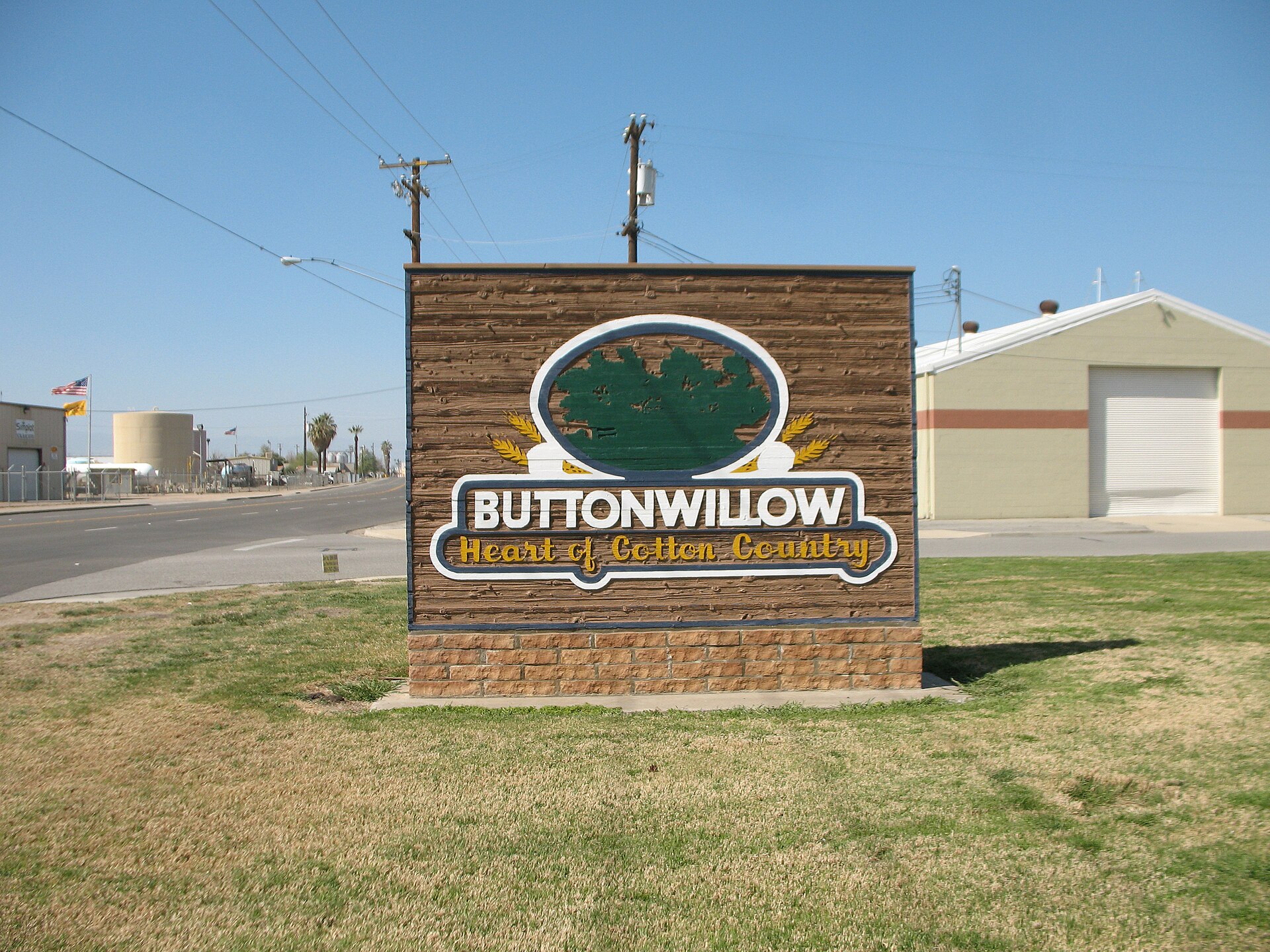 The entrance to the city — Buttonwillow, California