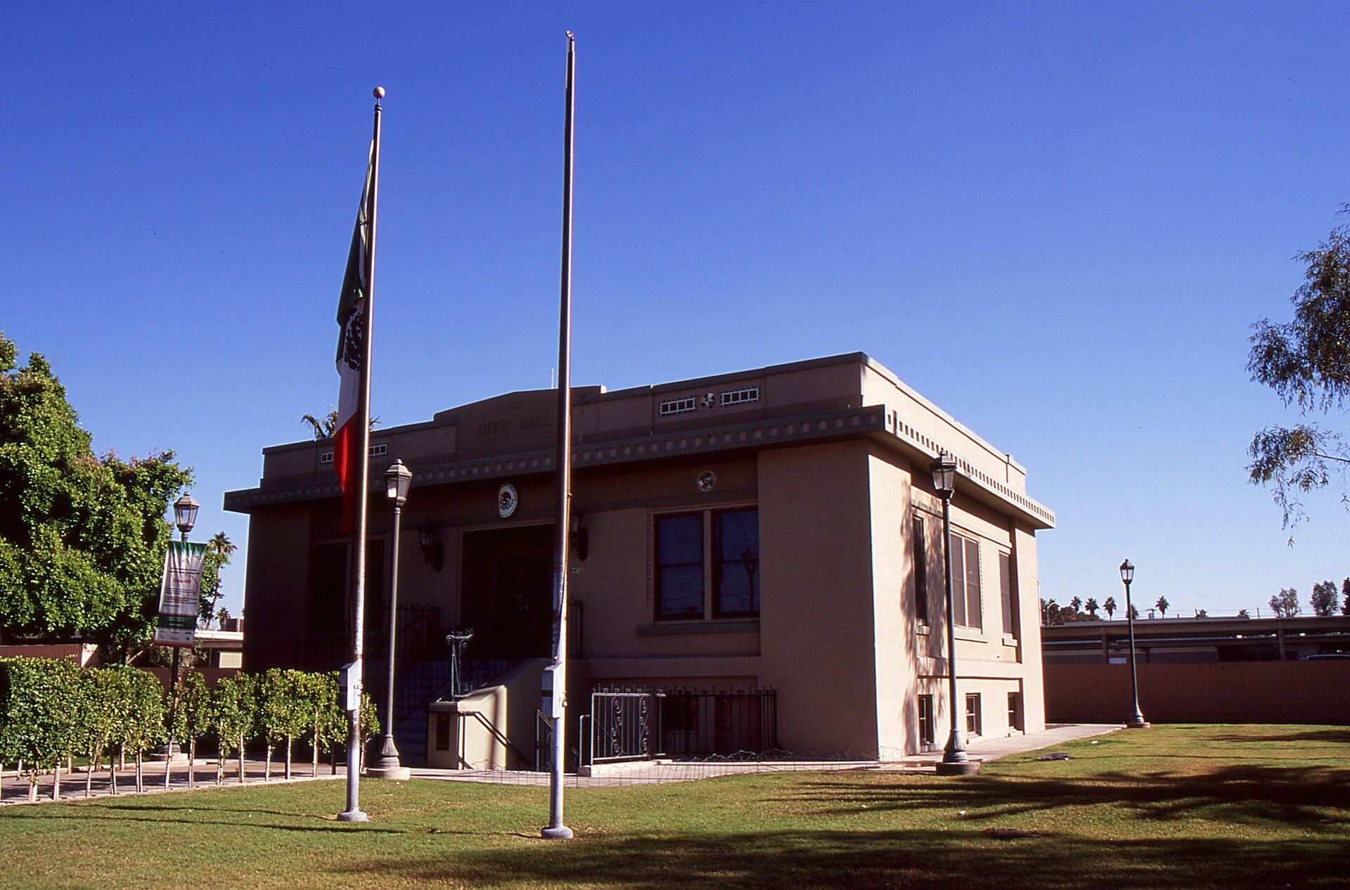Old city hall in Calexico, California, USA. Now home of the mexican consulate.