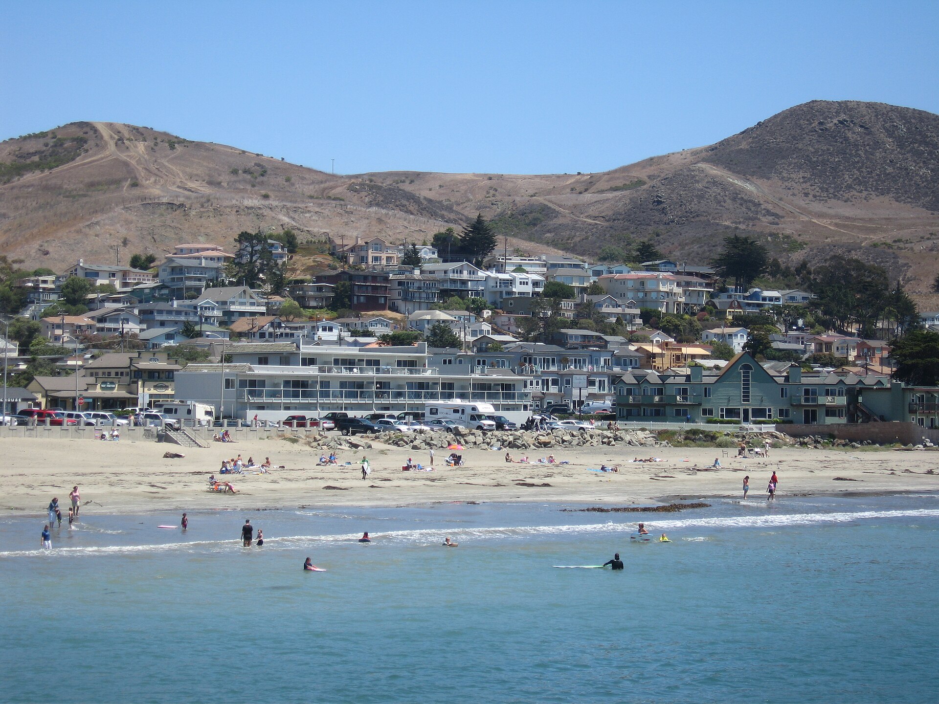 The beach of Cayucos, California, USA