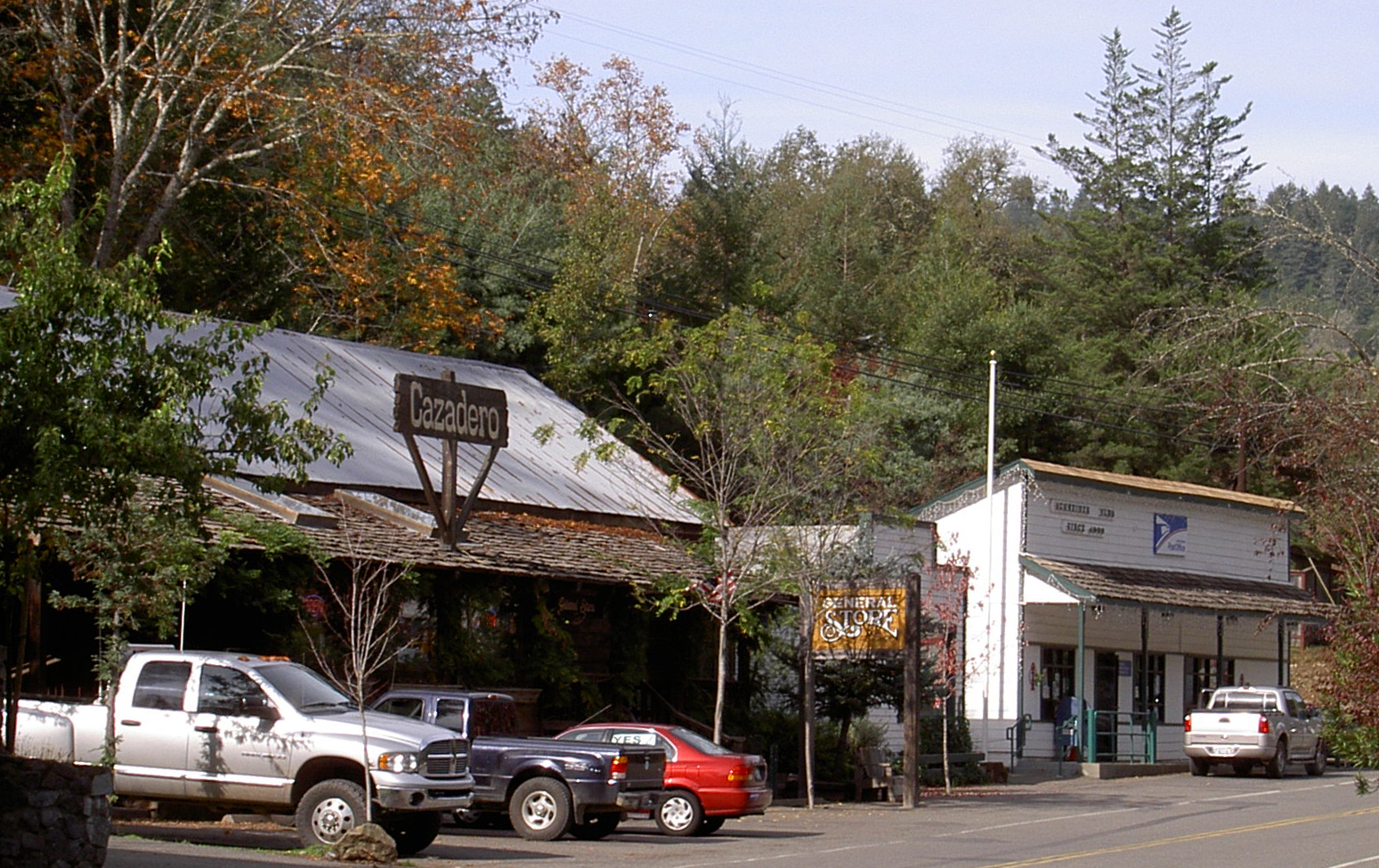 general store and post office in Cazadero, California, U.S.A.