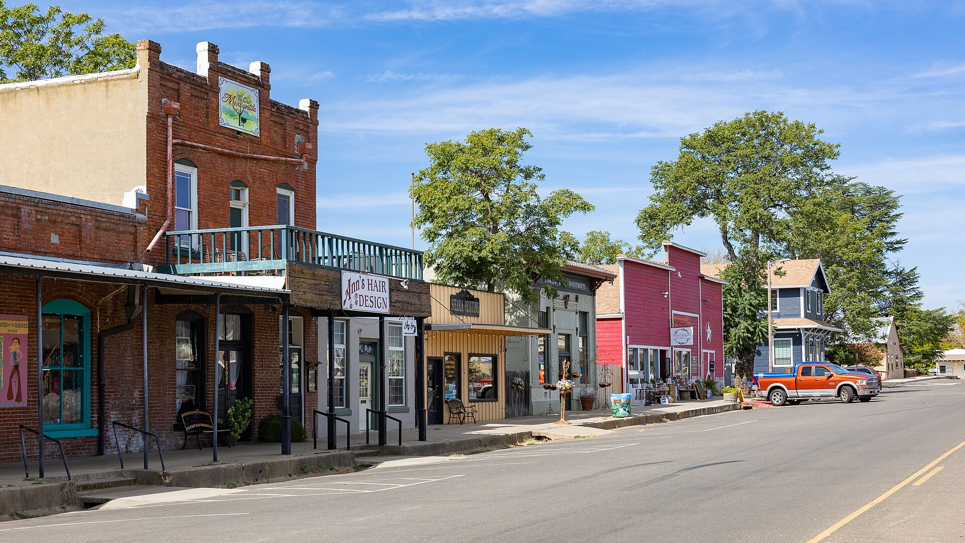 View of Front Street in Cottonwood, Shasta County, California