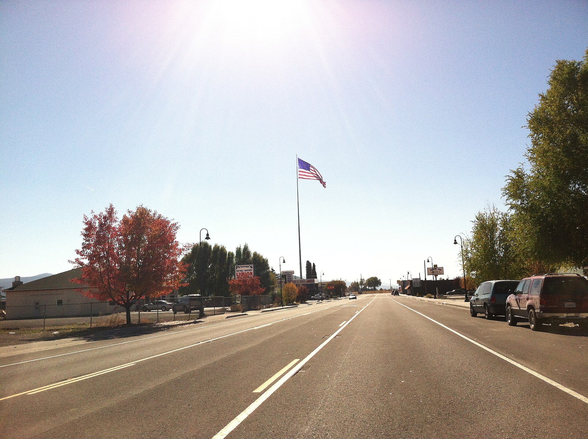 Highway 97 through Dorris, CA — California