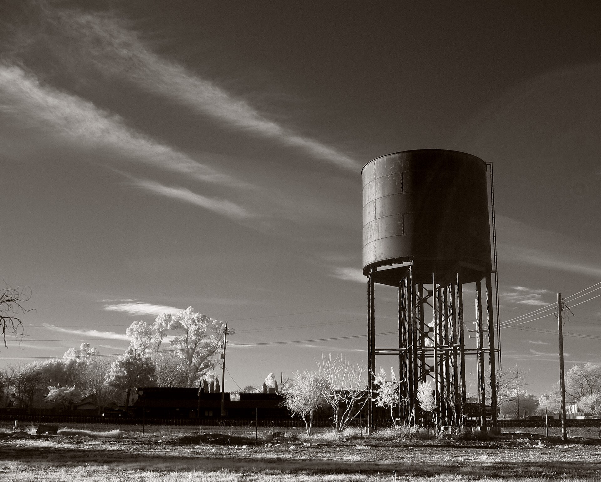 water tower, in Elmira, California, solano county
