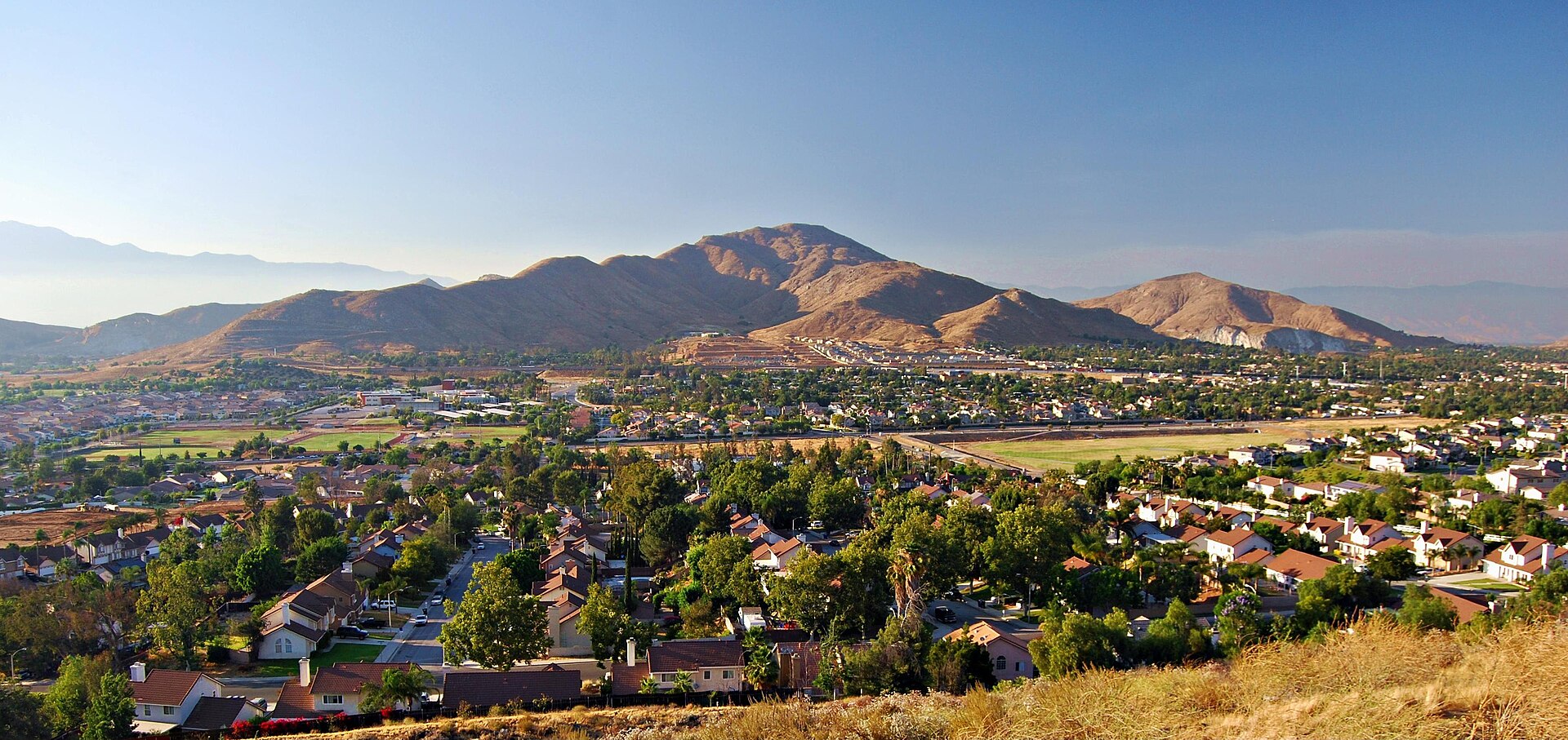 A view of Mount Jurupa in Jurupa Valley, CA, USA. — California