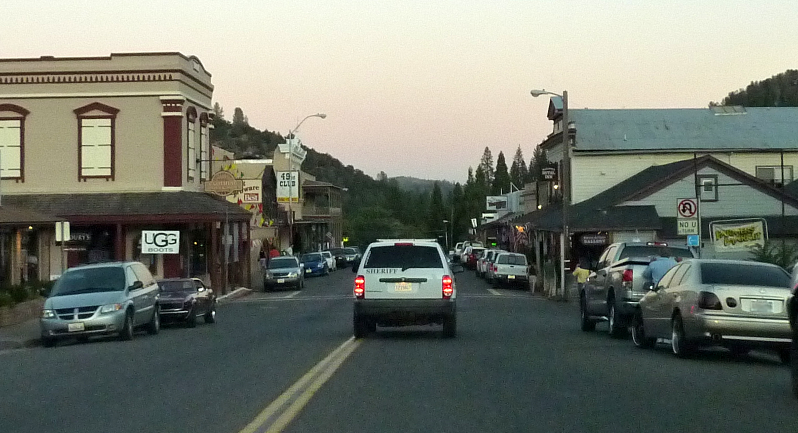 Dusk in Mariposa, California, USA.