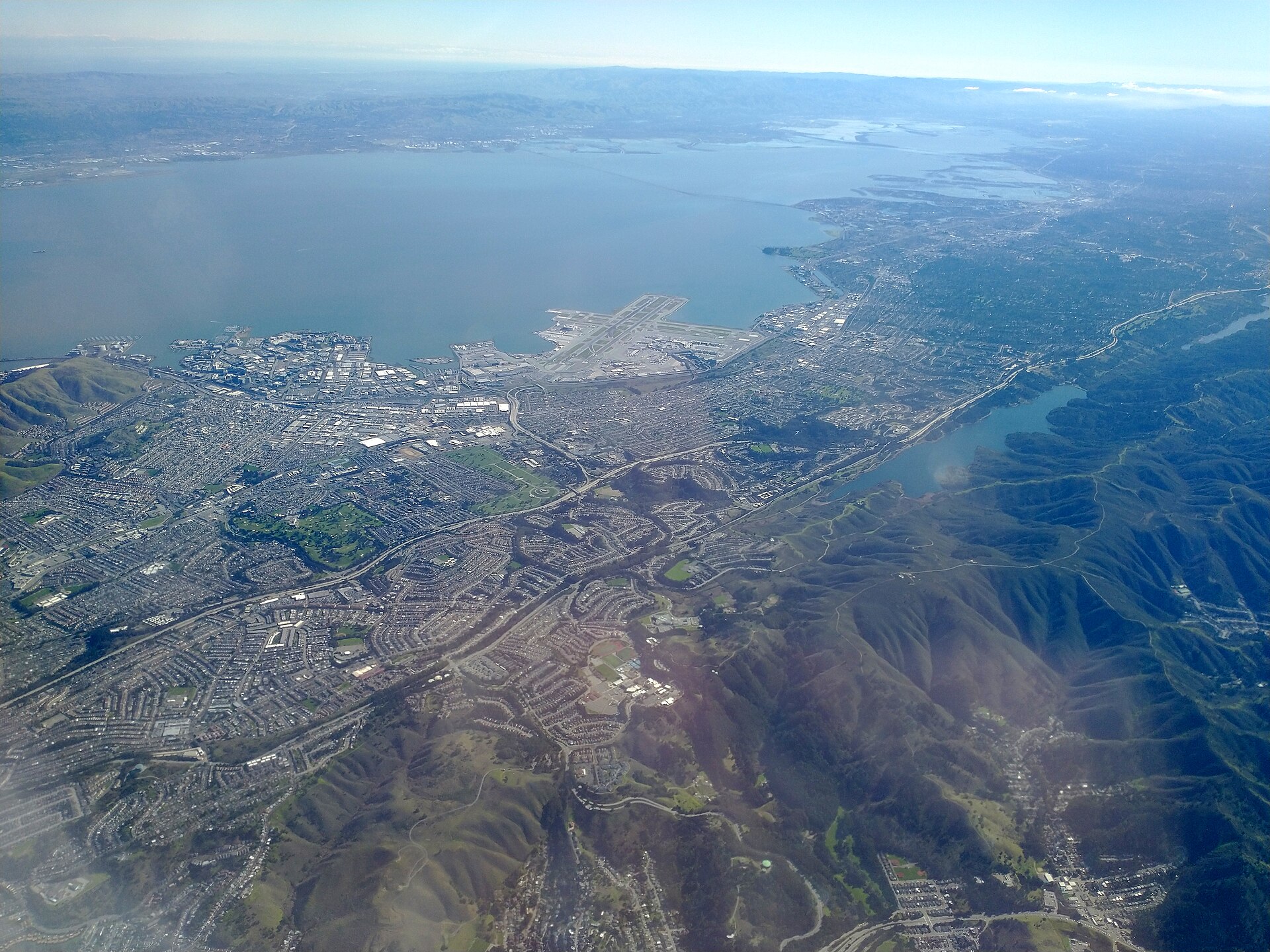 View towards southeast — Millbrae, California