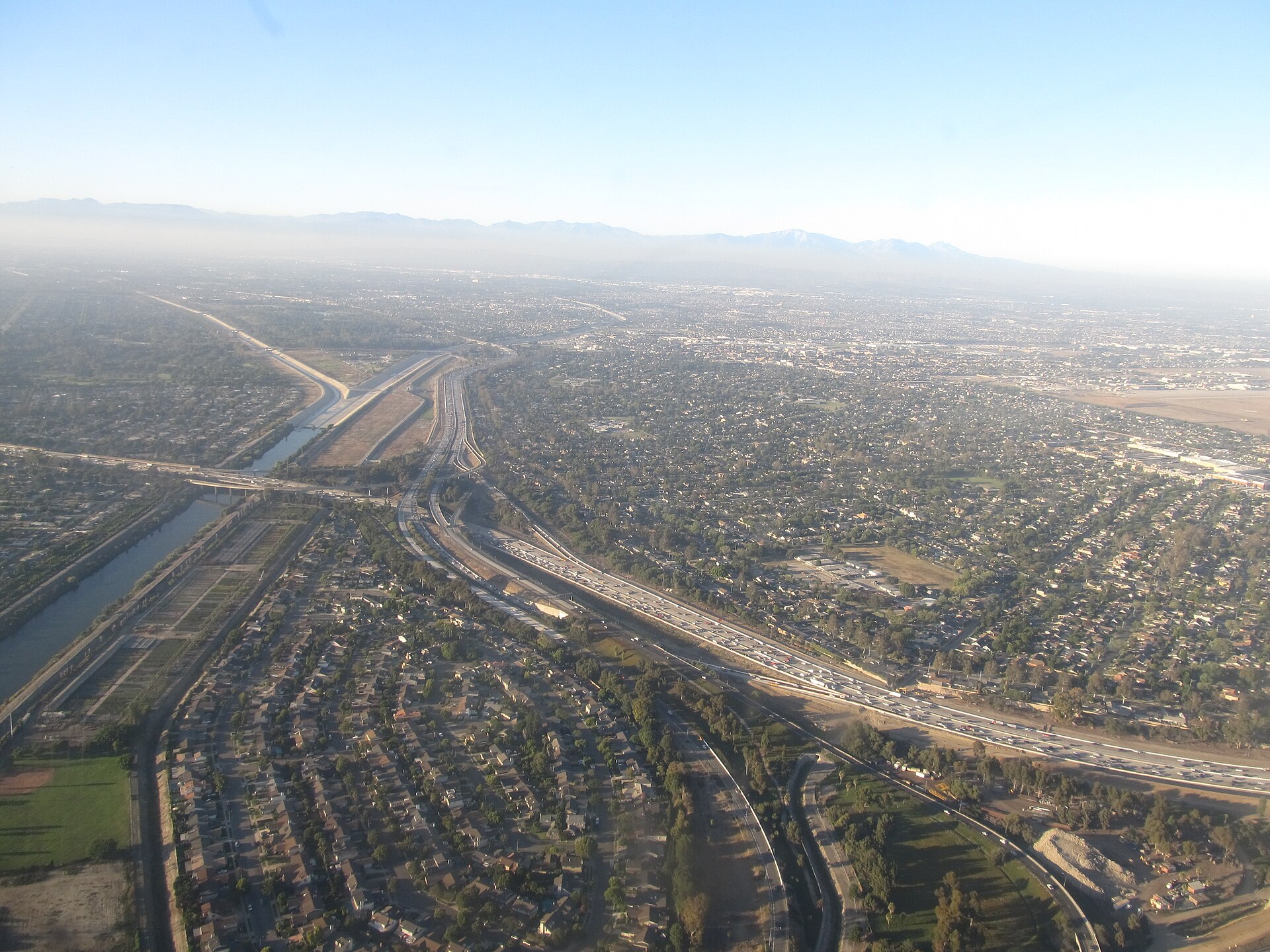 Coyote Creek is a principal tributary of the San Gabriel River in northwest Orange County, southeast Los Angeles County, and southwest Riverside County in the U.S. — Rossmoor, California