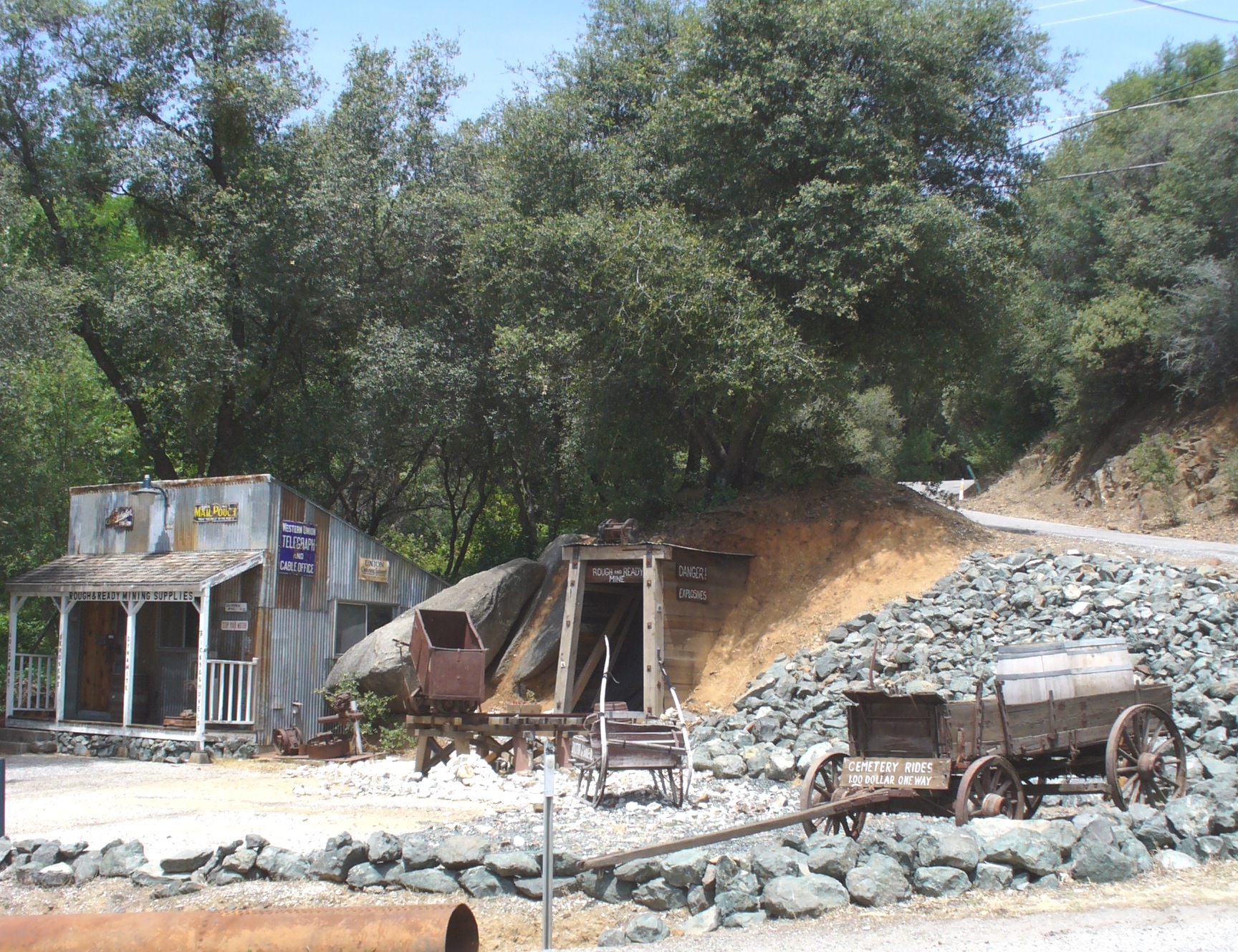 This is a photo of a place or building that is listed on the California Historical Landmark listing in the United States. Its reference number is — Rough and Ready, California