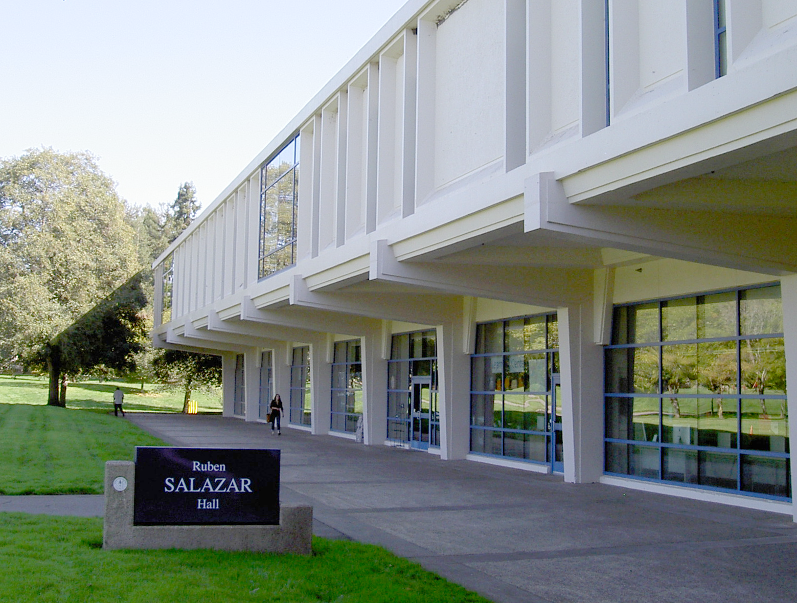 The north side of Ruben Salazar Hall on the Sonoma State Campus in Rohnert Park, California, USA — Sonoma State University, California