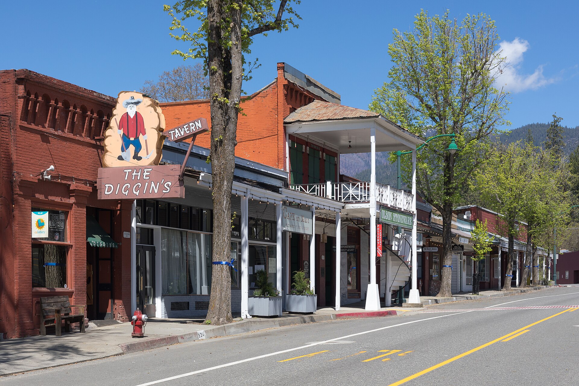 Main Street in Weaverville, California
