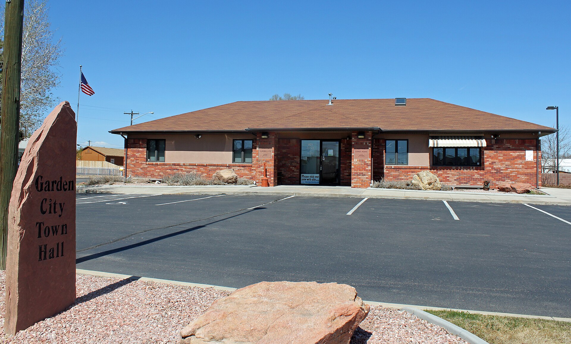 The Garden City, Colorado Town Hall, located at 621 27th Street Road in Garden City, Colorado.