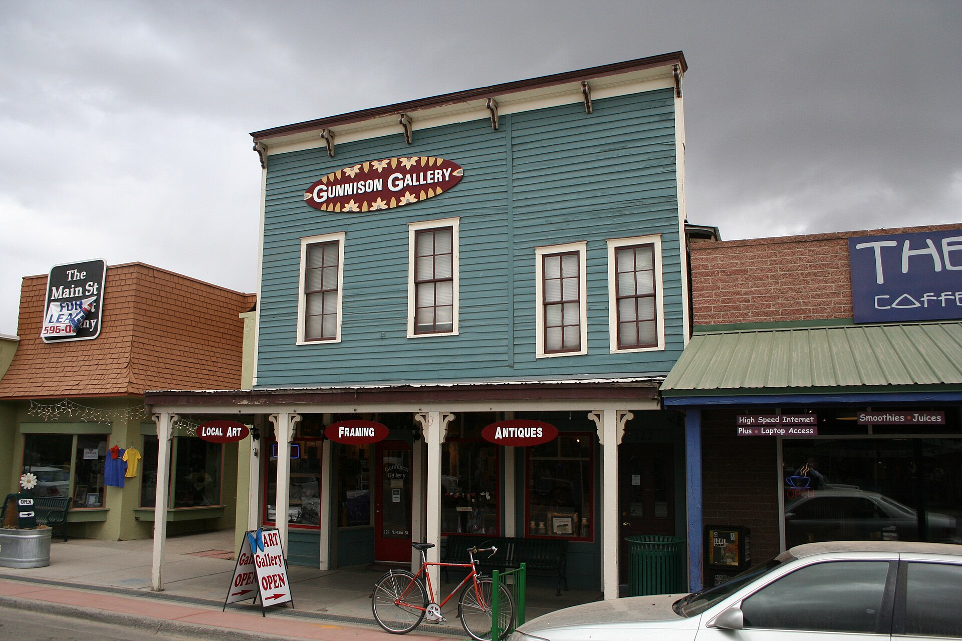 The Vienna Bakery-Johnson Restaurant, located at 122-124 North Main Street in Gunnison, Colorado.