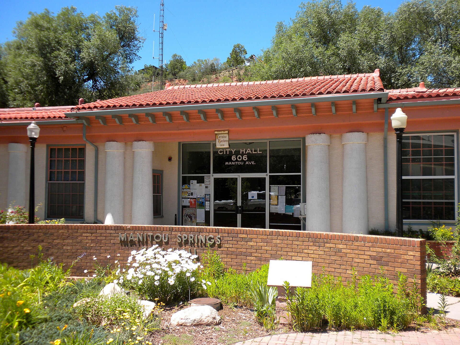 City Hall in Manitou Springs, Colorado.