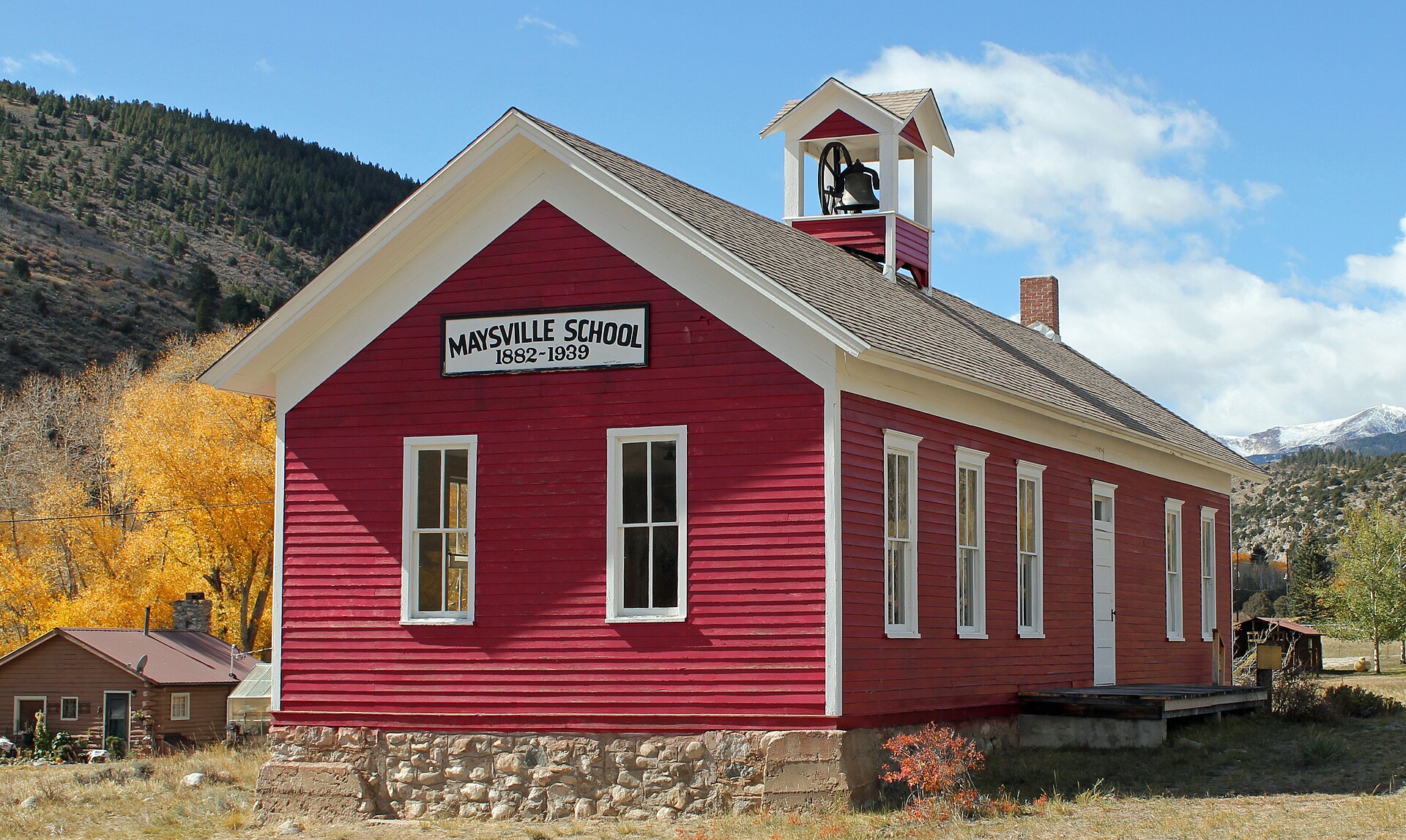 The Maysville School, located in Maysville, Colorado. The property is listed on the National Register of Historic Places.