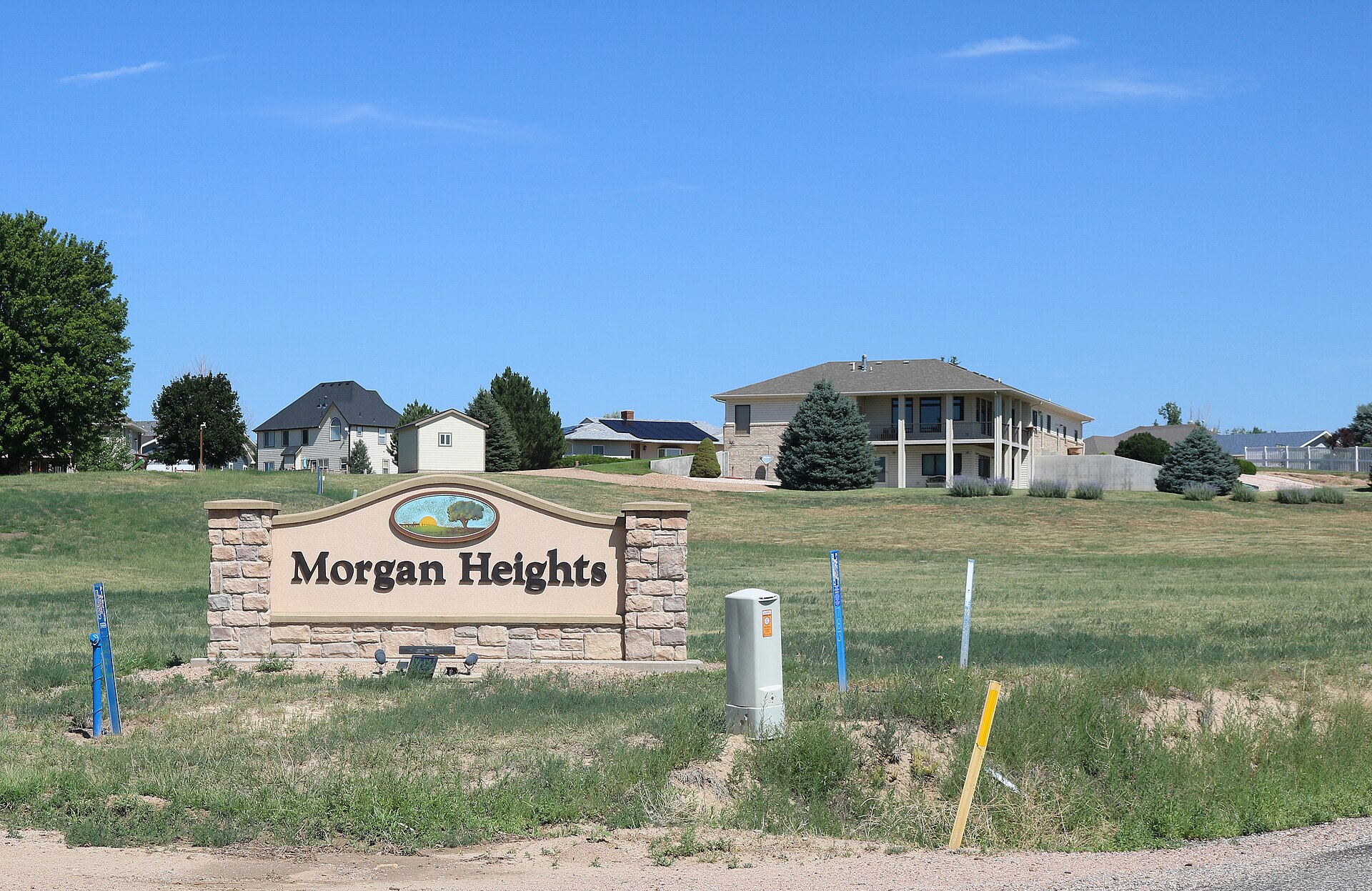 Morgan Heights, Colorado, a housing subdivision and census-designated place in Morgan County, Colorado.