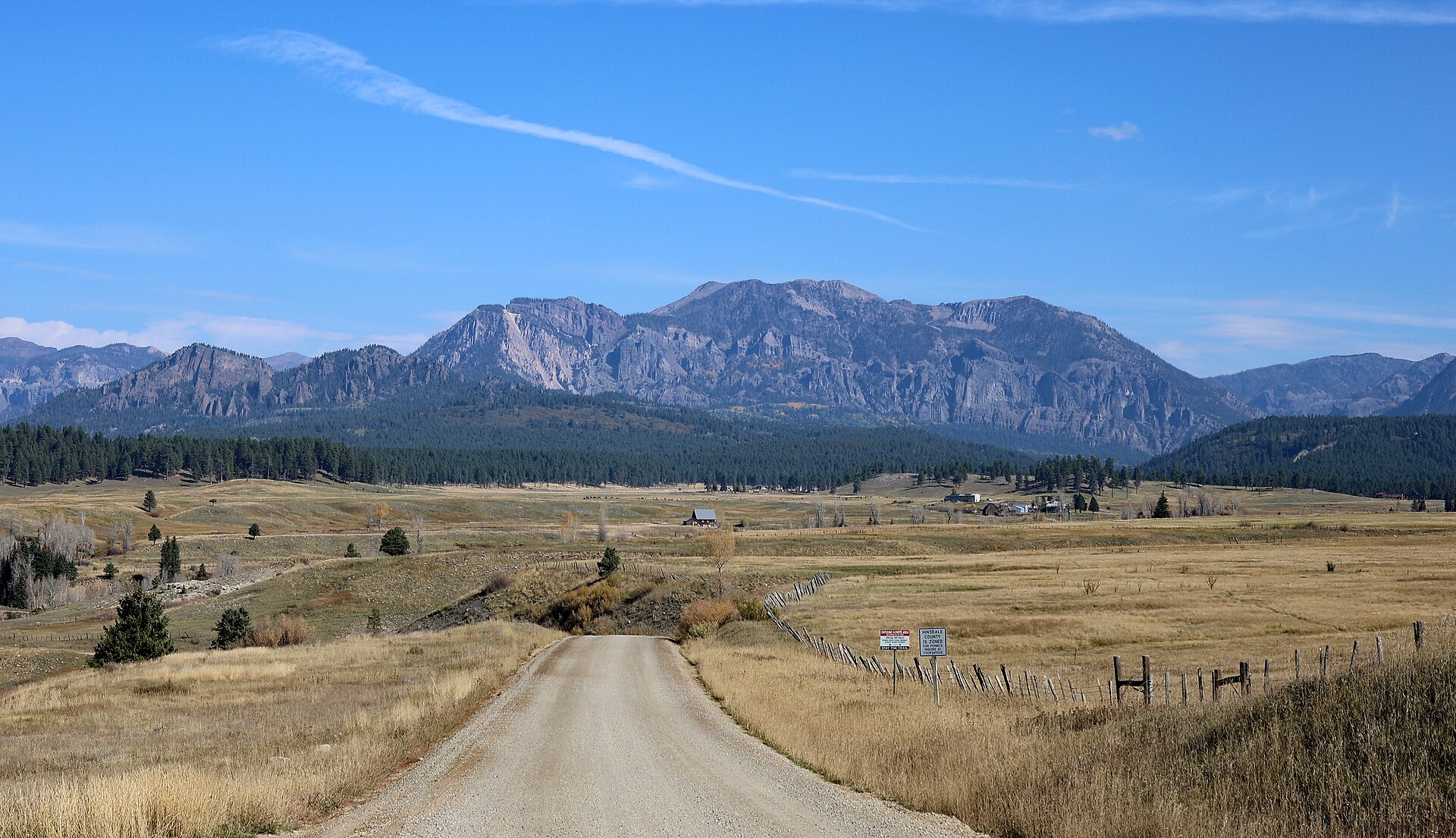 A view of the community of Piedra, Colorado in Hinsdale County, U.S.