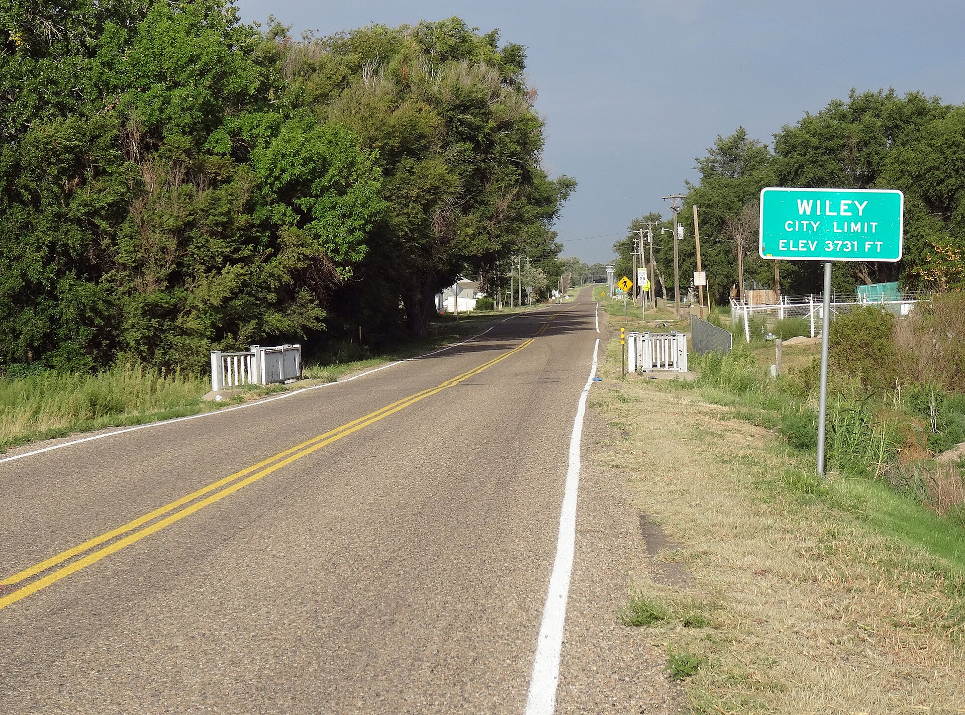The town of Wiley, Colorado.