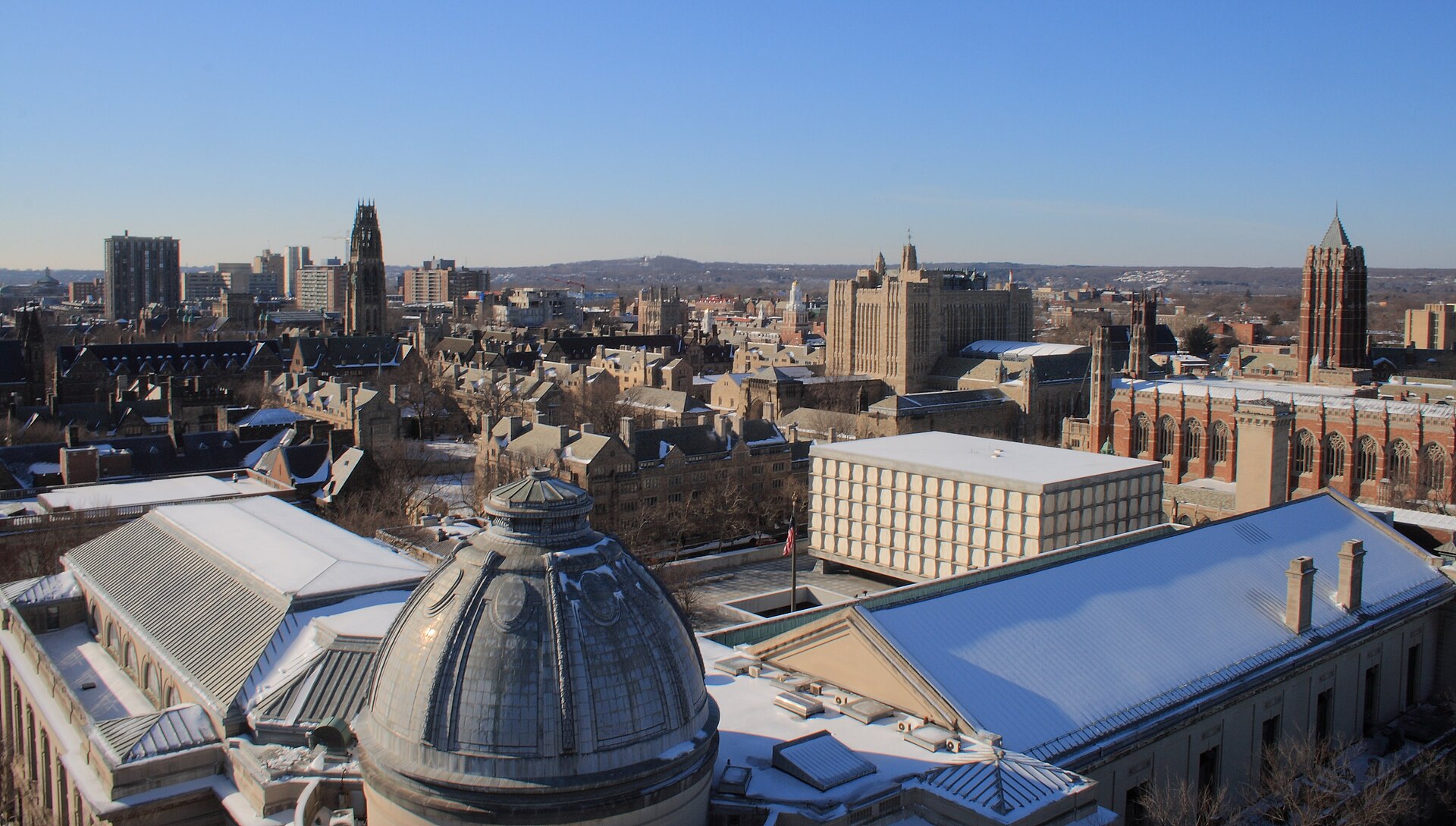 The Yale campus, viewed from the roof of Sheffield-Sterling-Strathcona Hall — South Central Connecticut Planning Region, Connecticut