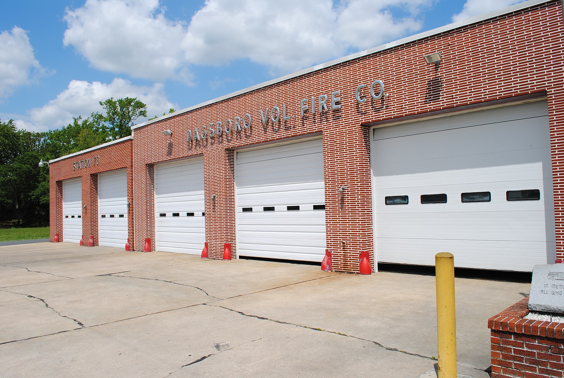 Engine bays at the front of the fire house. — Dagsboro, Delaware