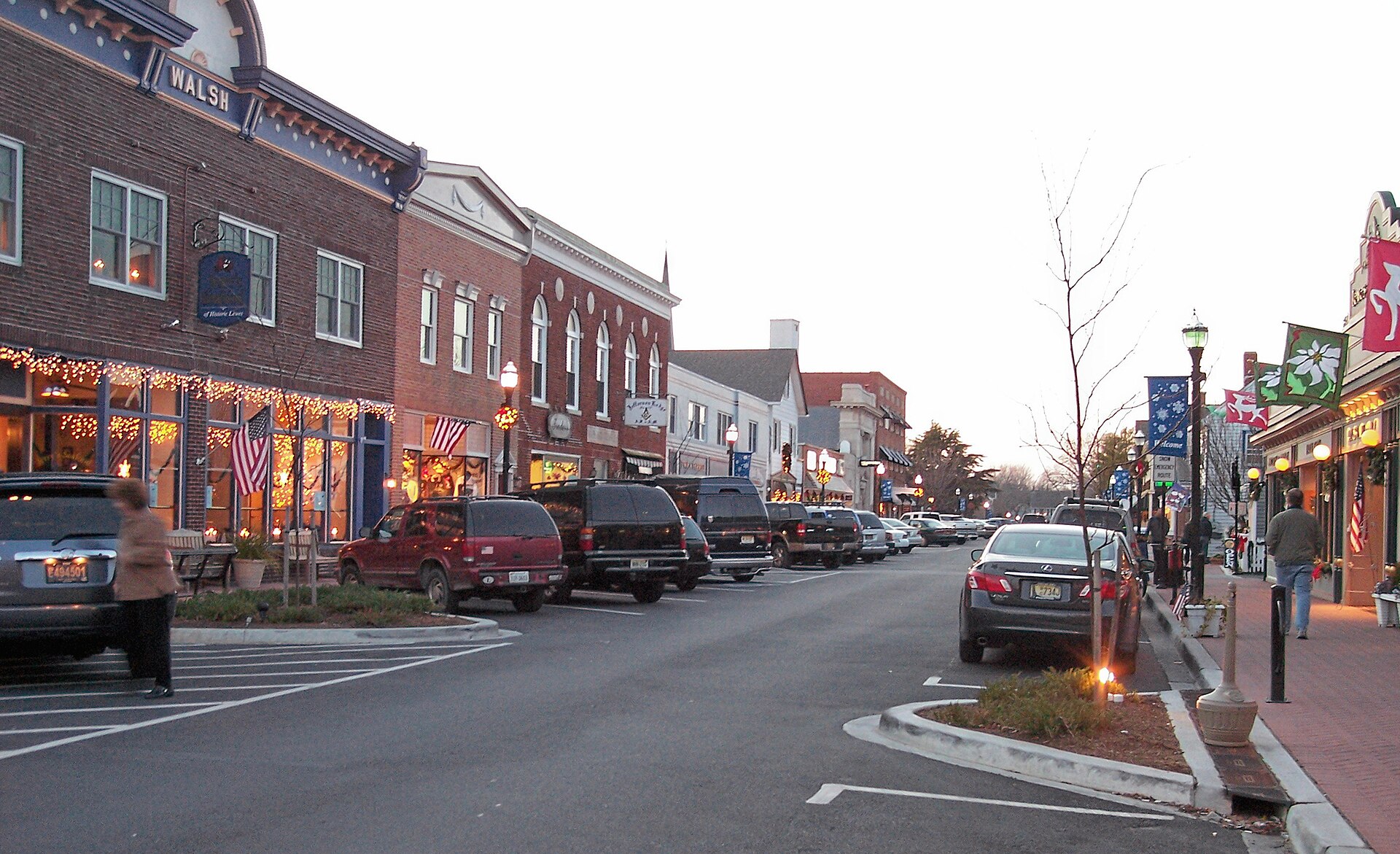 2nd Street in downtown w:Lewes, Delaware