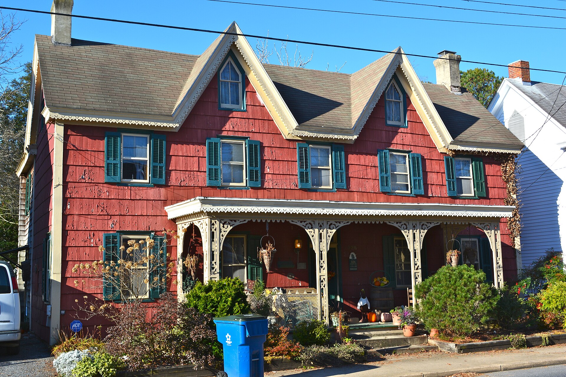 House in the Milton Historic District in Milton, Sussex County, Delaware.