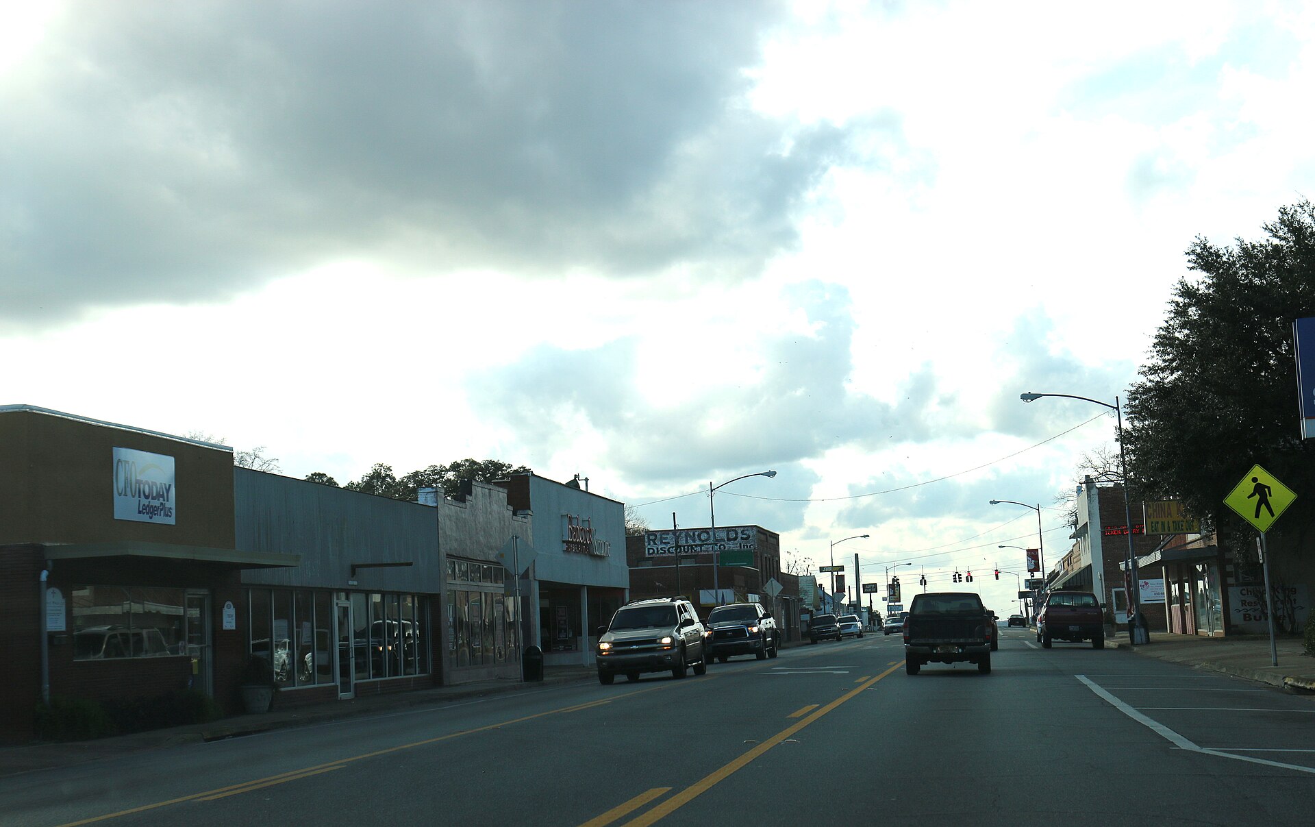 Downtown Chattahoochee, Florida on U.S. Route 90.